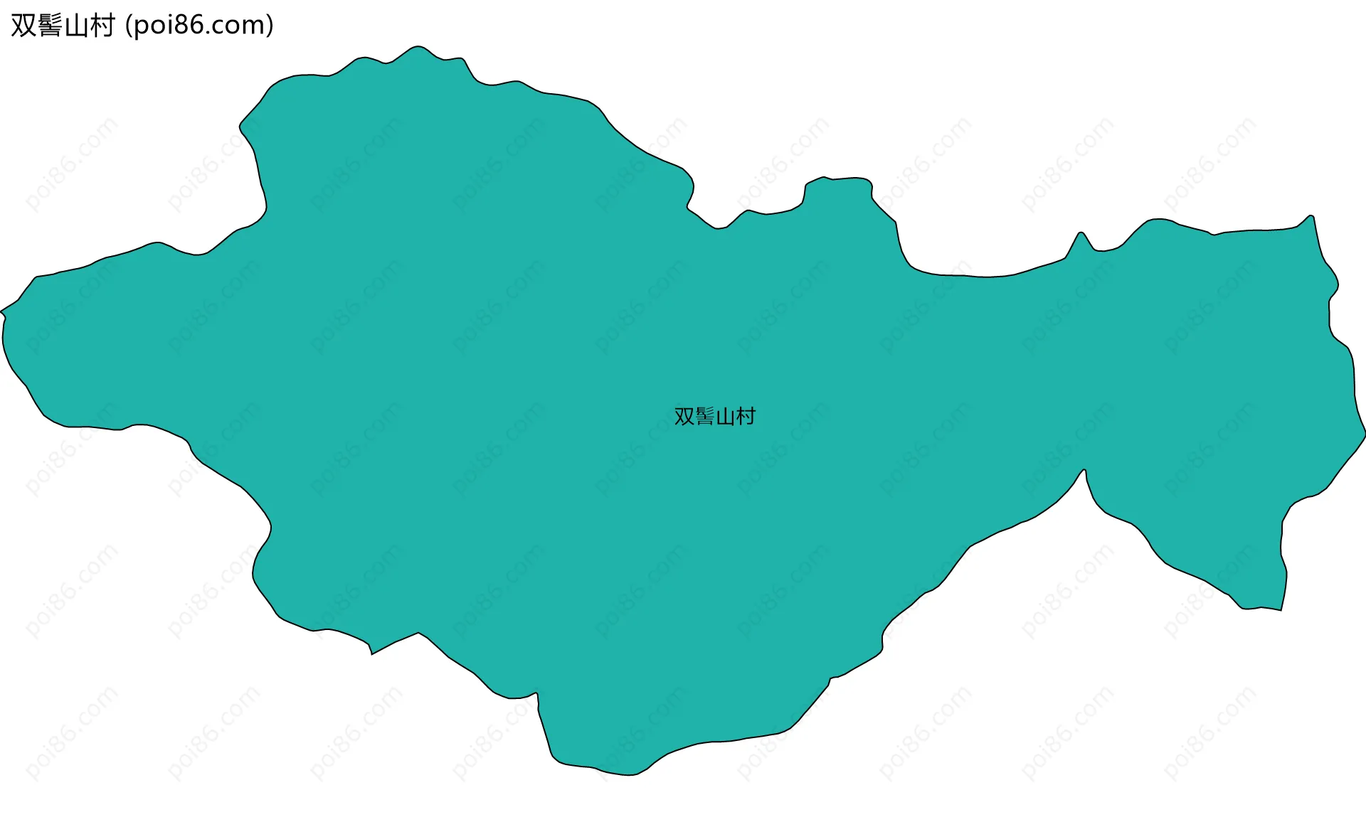 双髻山村边界地图