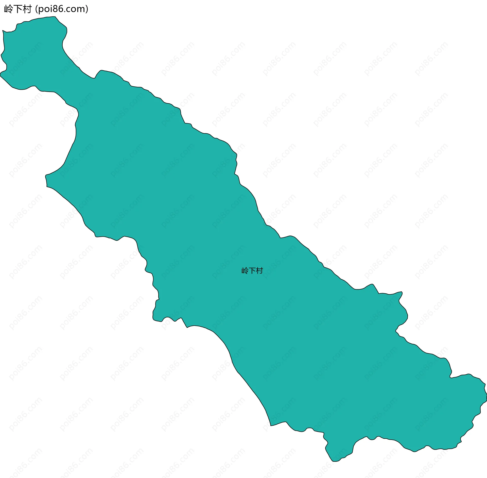 岭下村边界地图