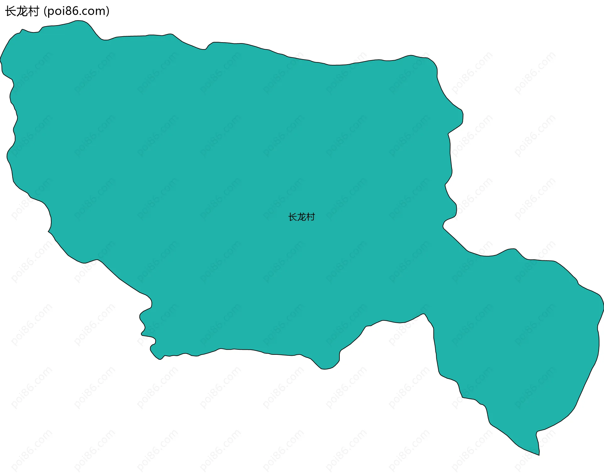 长龙村边界地图
