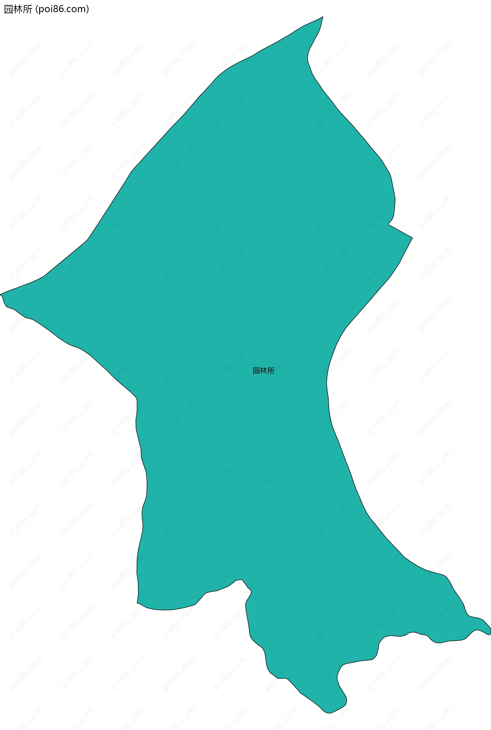 园林所边界地图