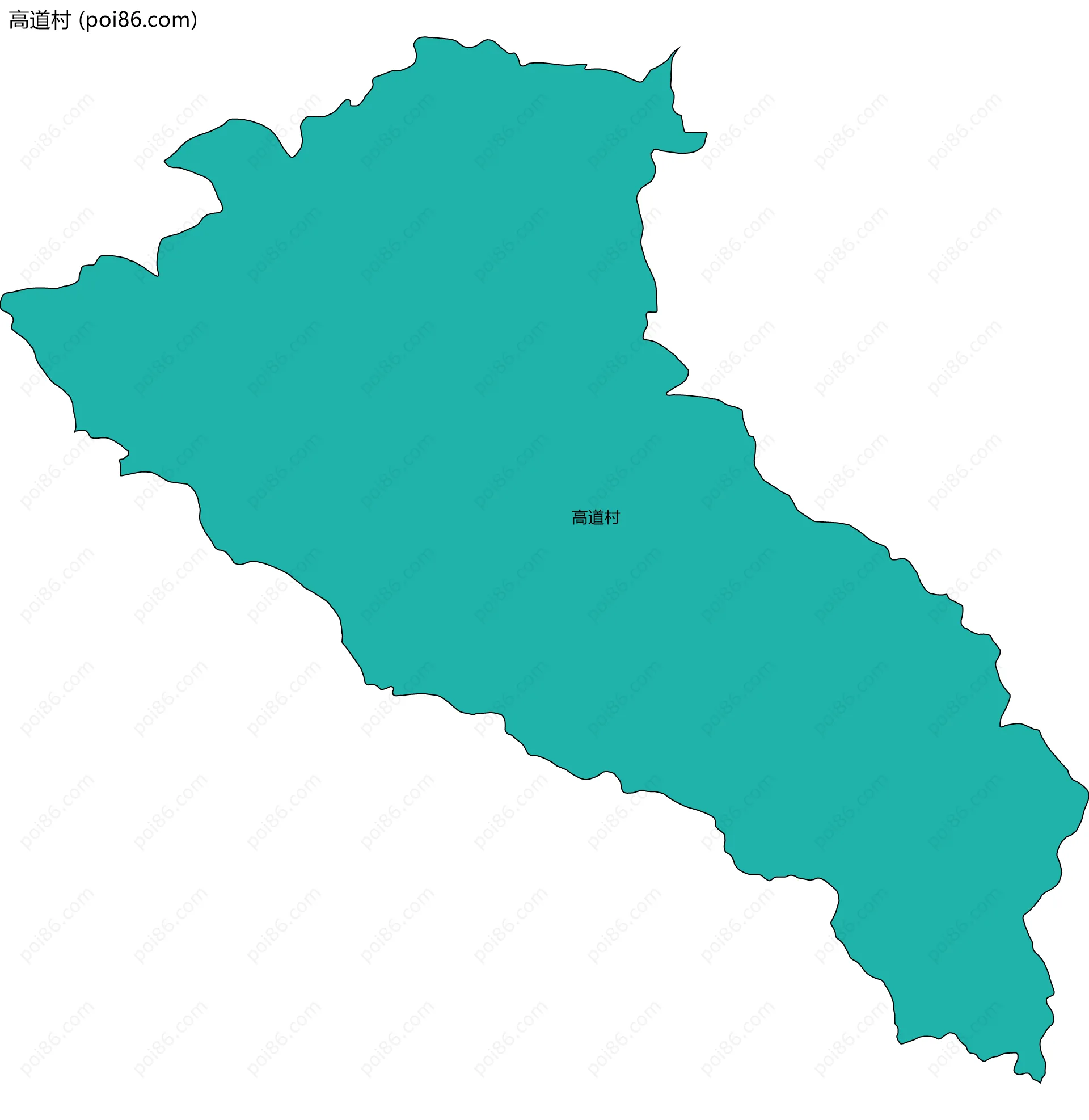 高道村边界地图