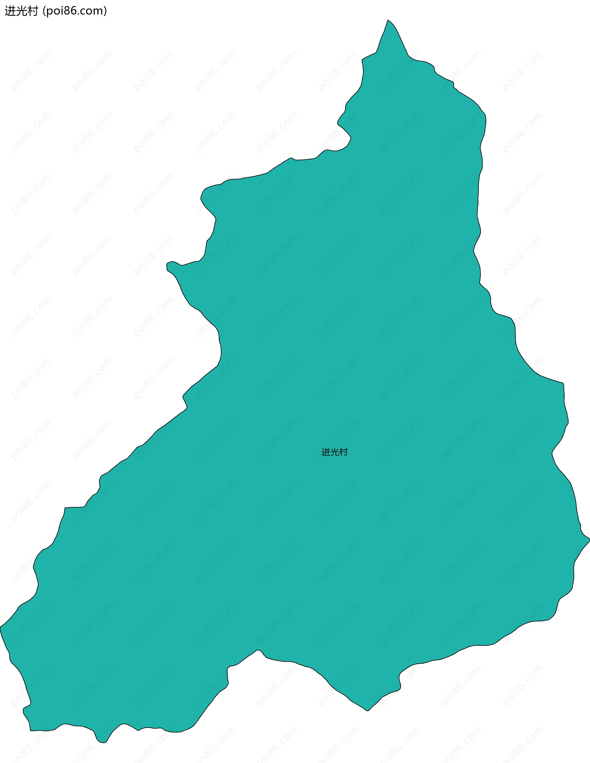 进光村边界地图