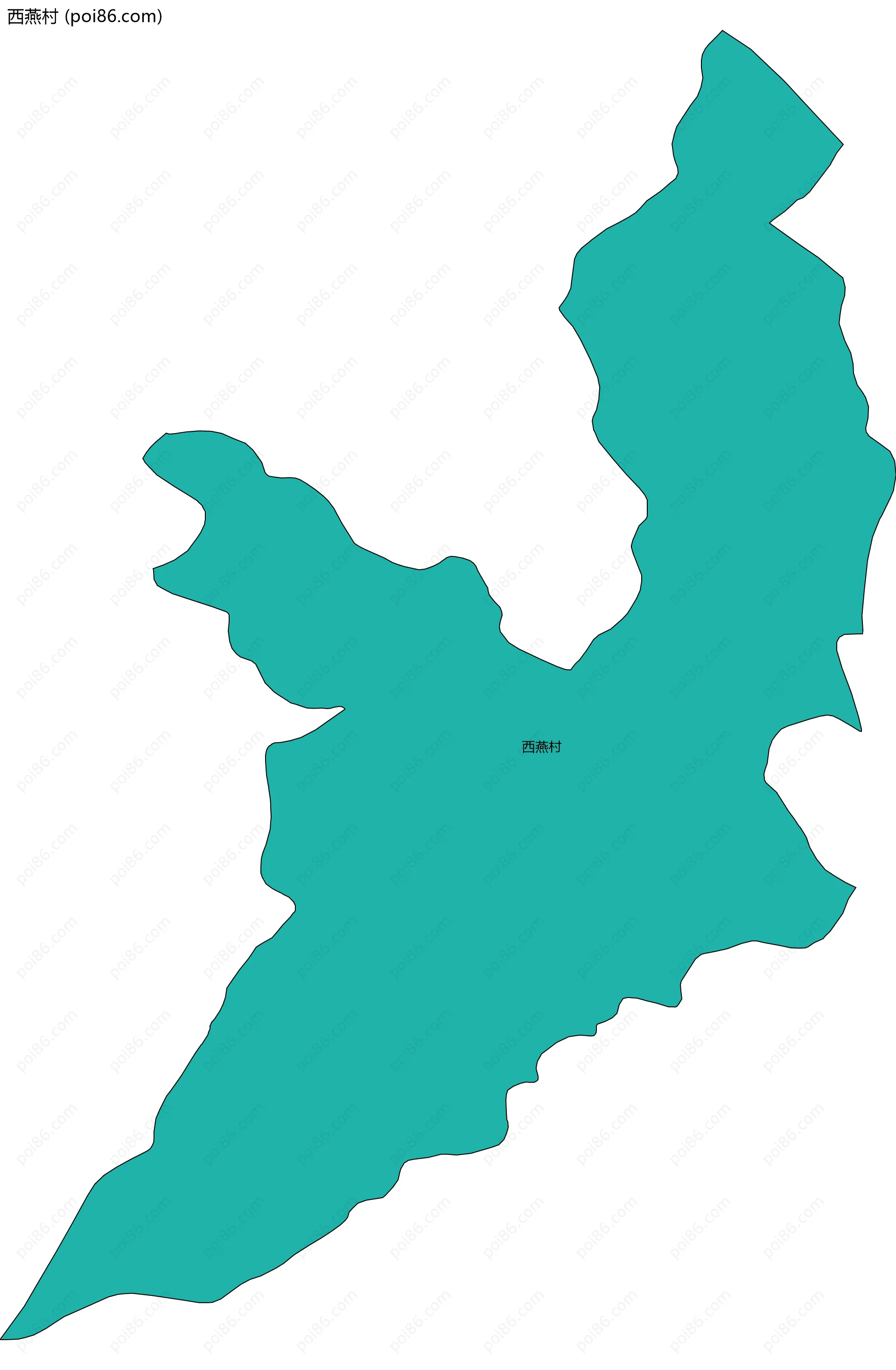 西燕村边界地图