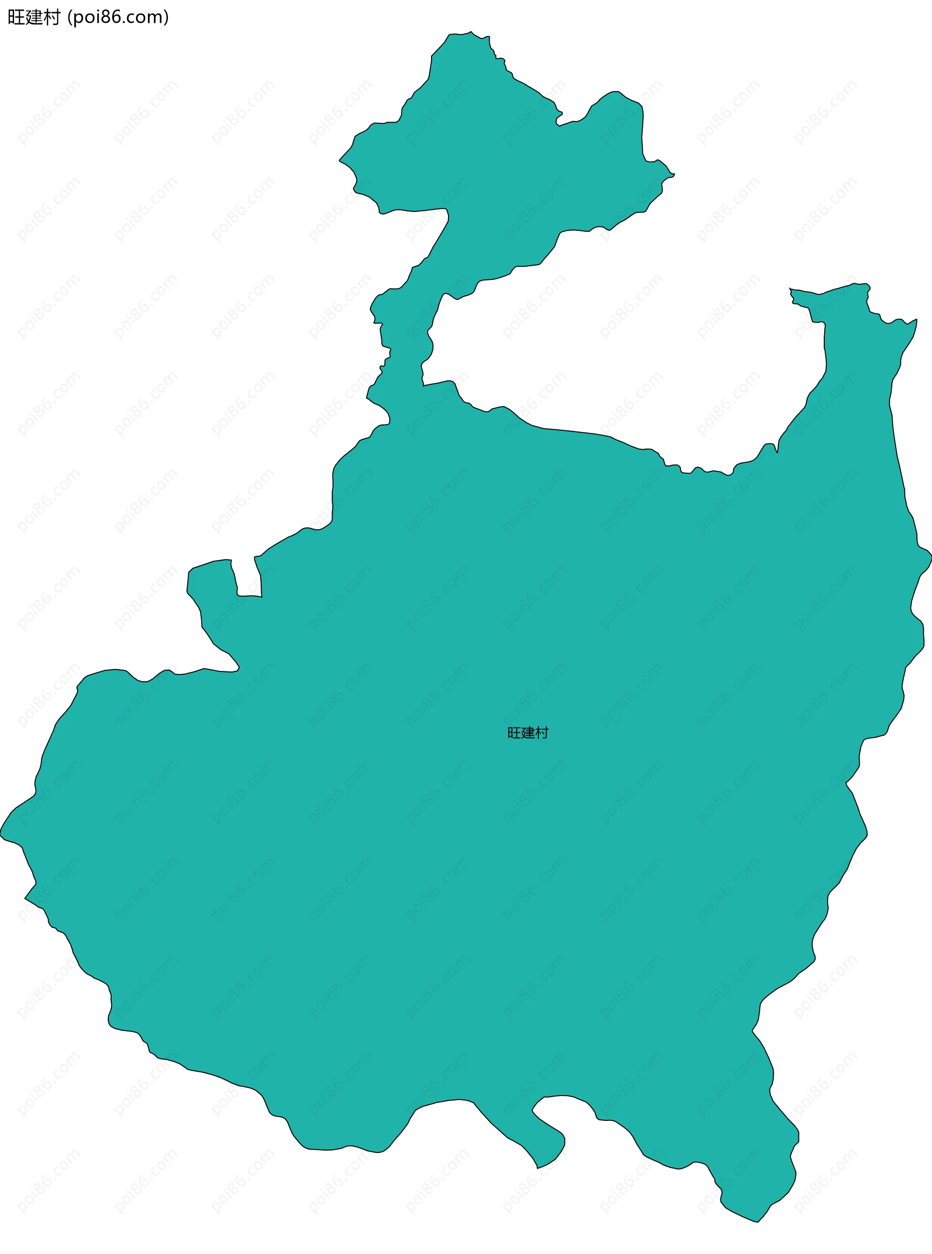 旺建村边界地图