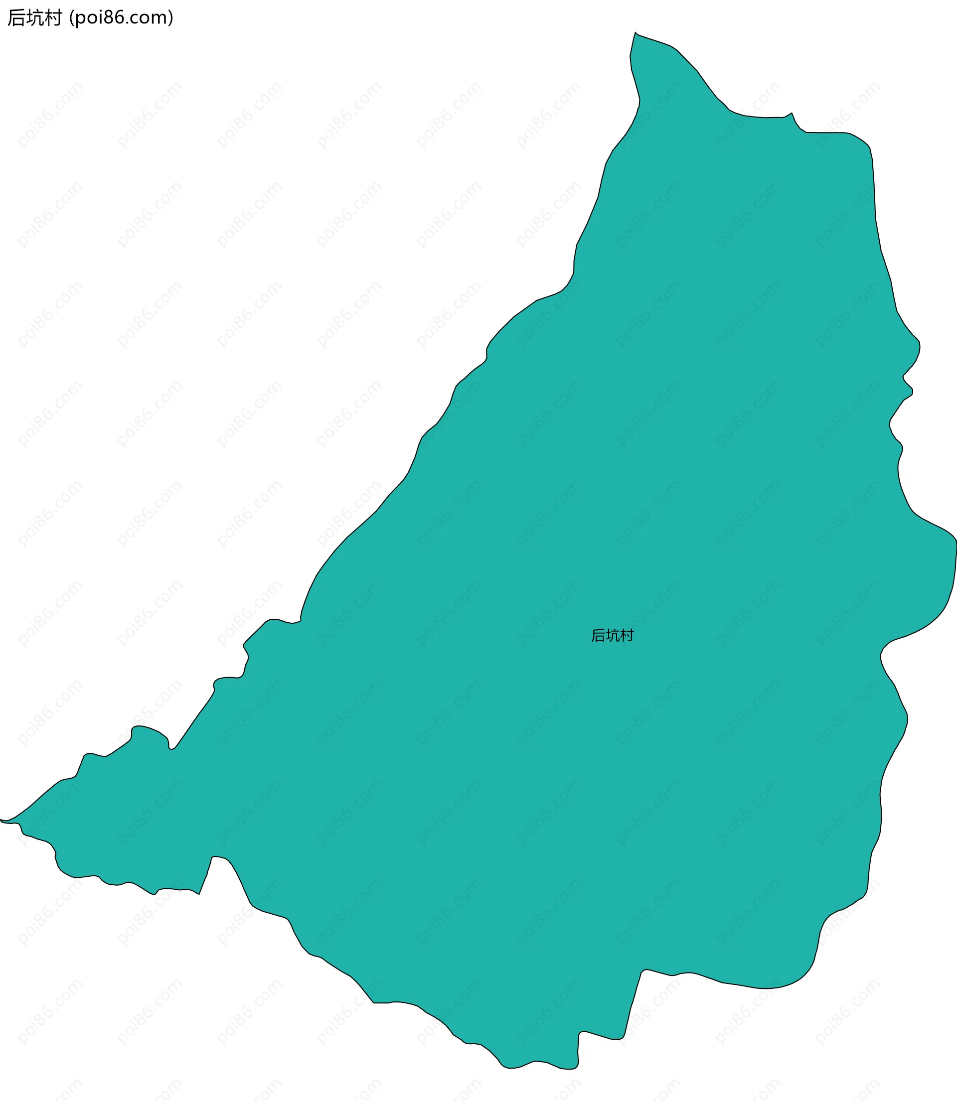 后坑村边界地图