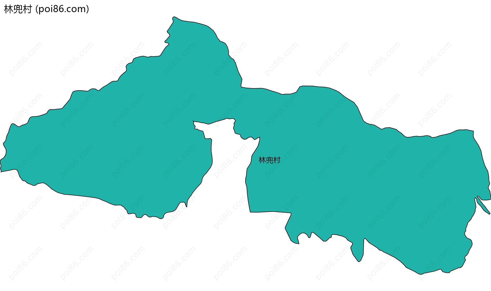 林兜村边界地图