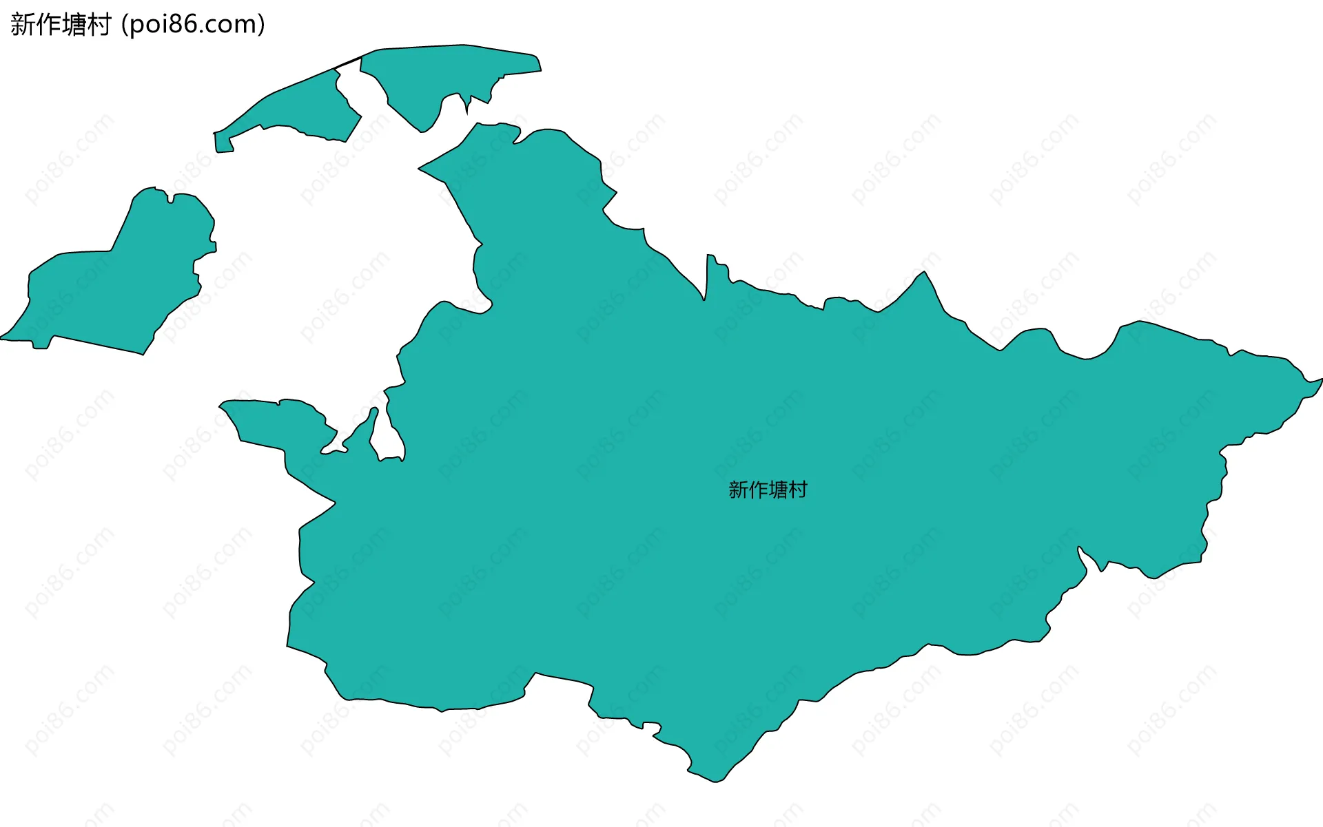 新作塘村边界地图