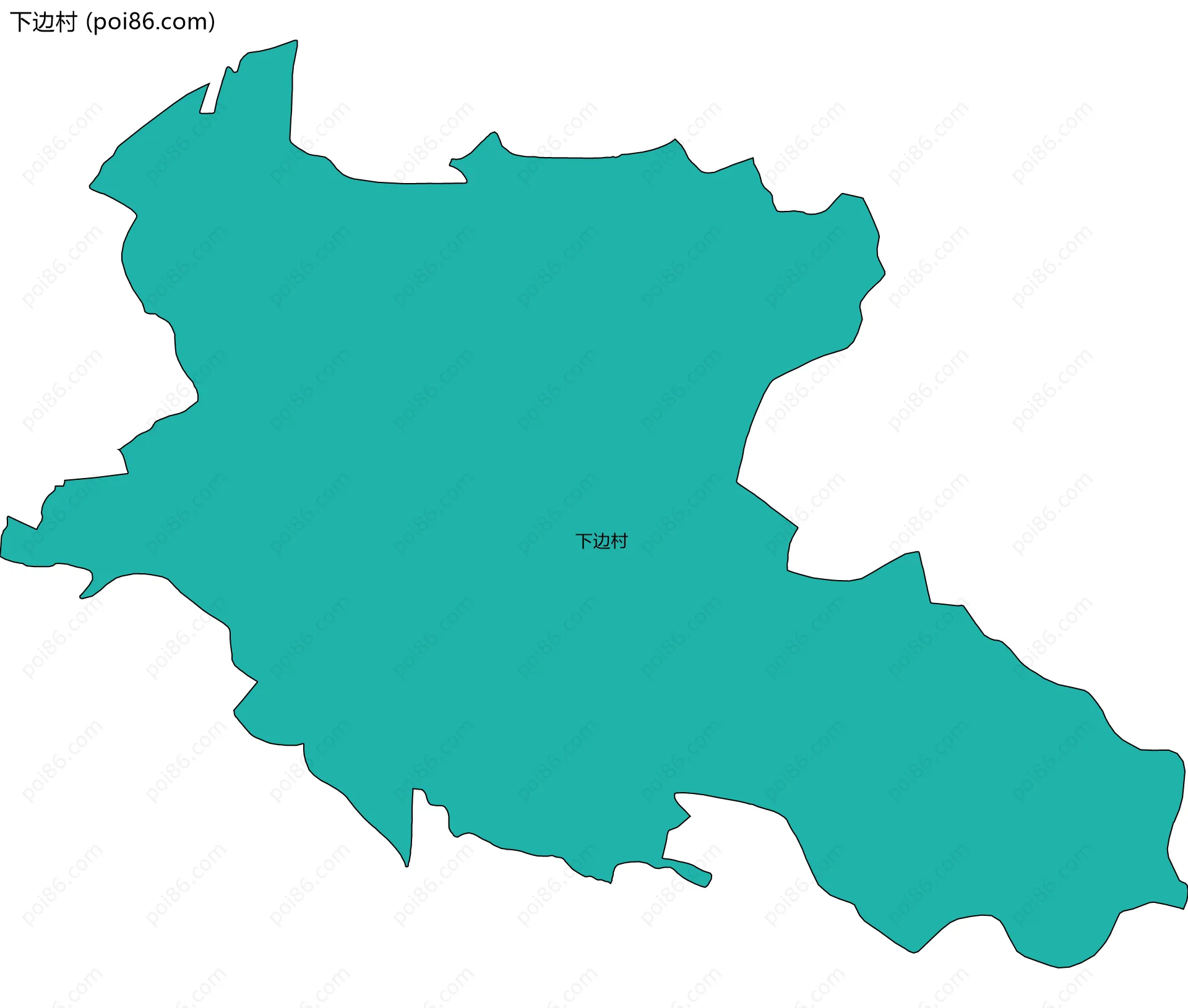 下边村边界地图
