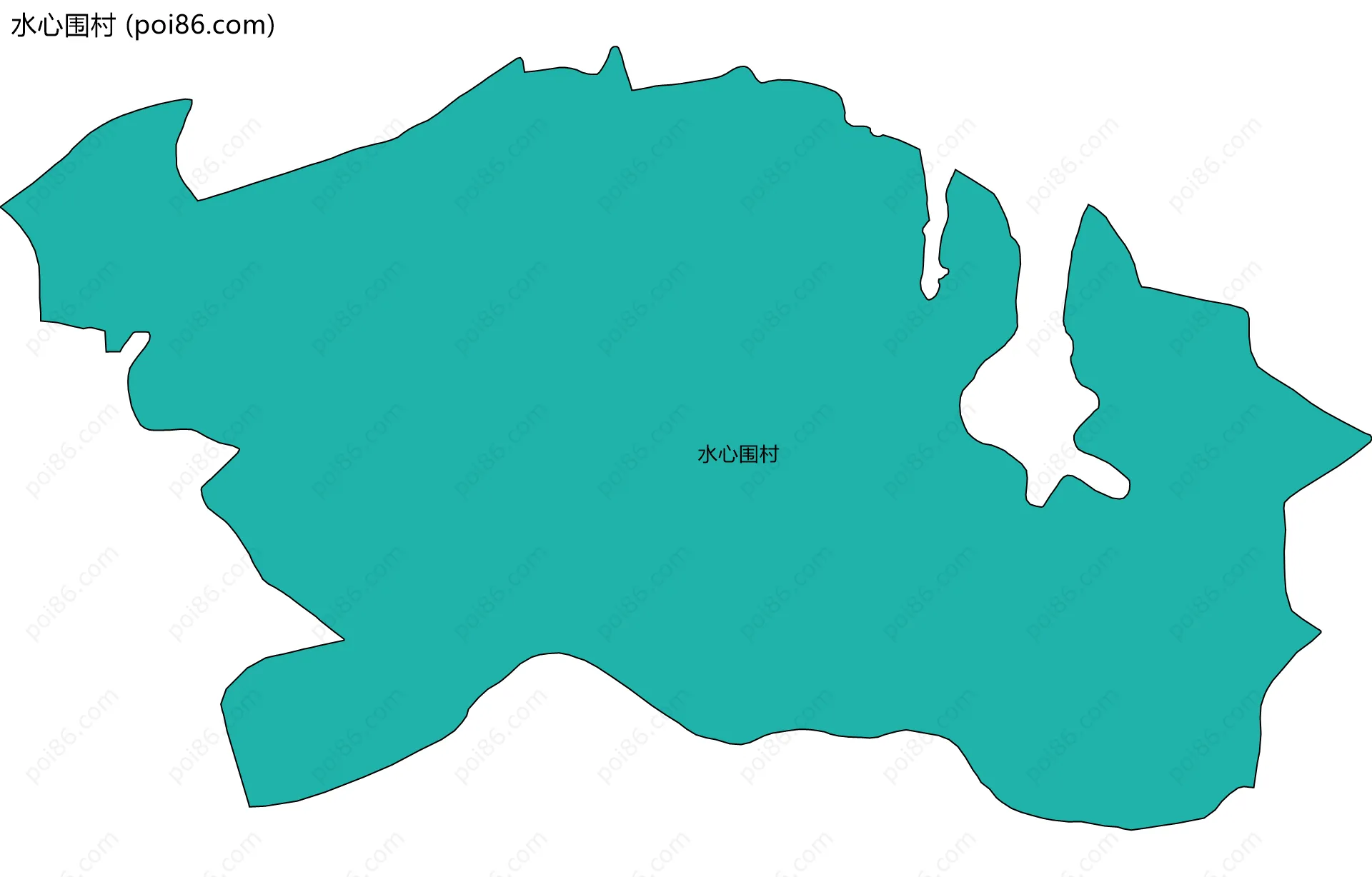 水心围村边界地图