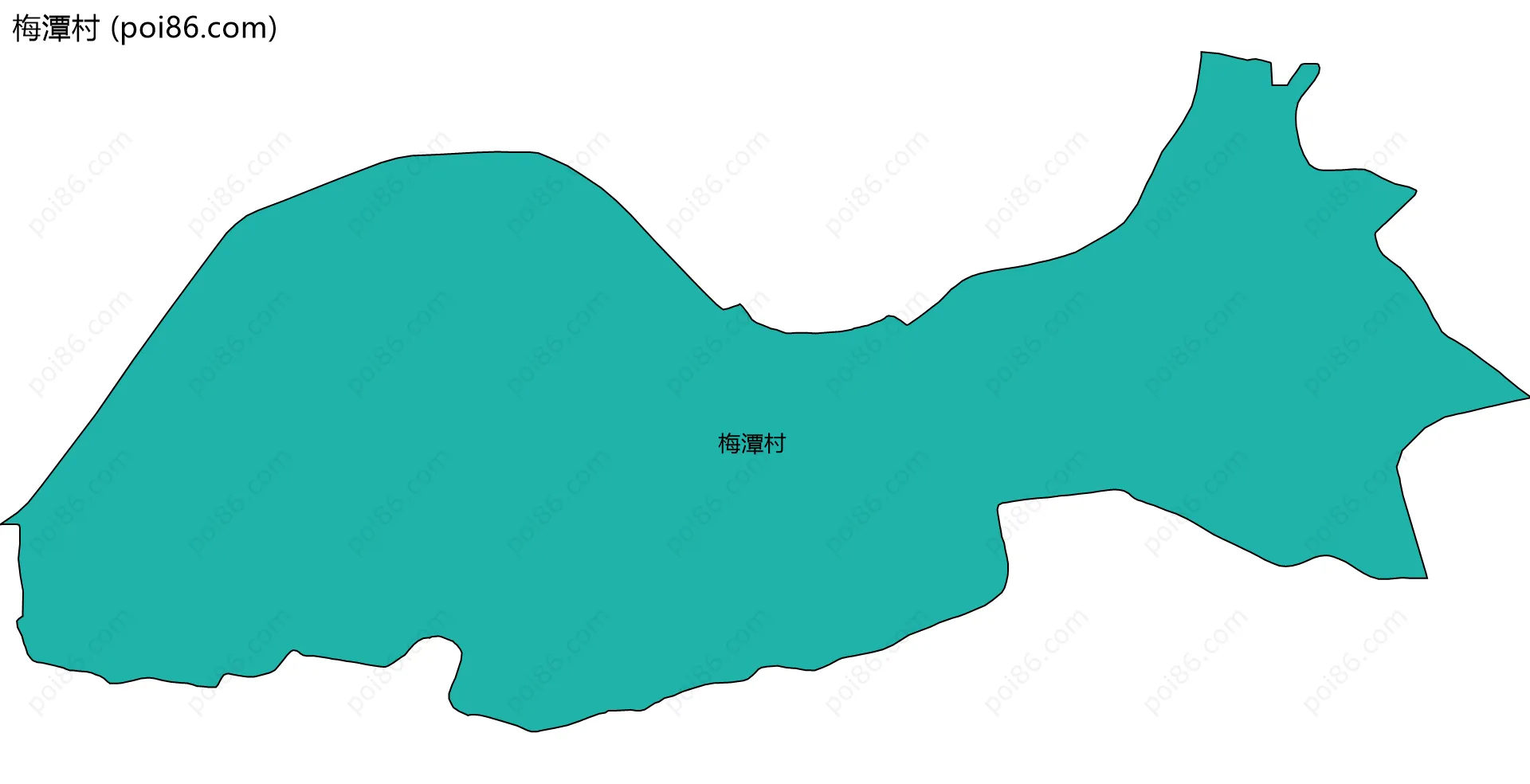 梅潭村边界地图