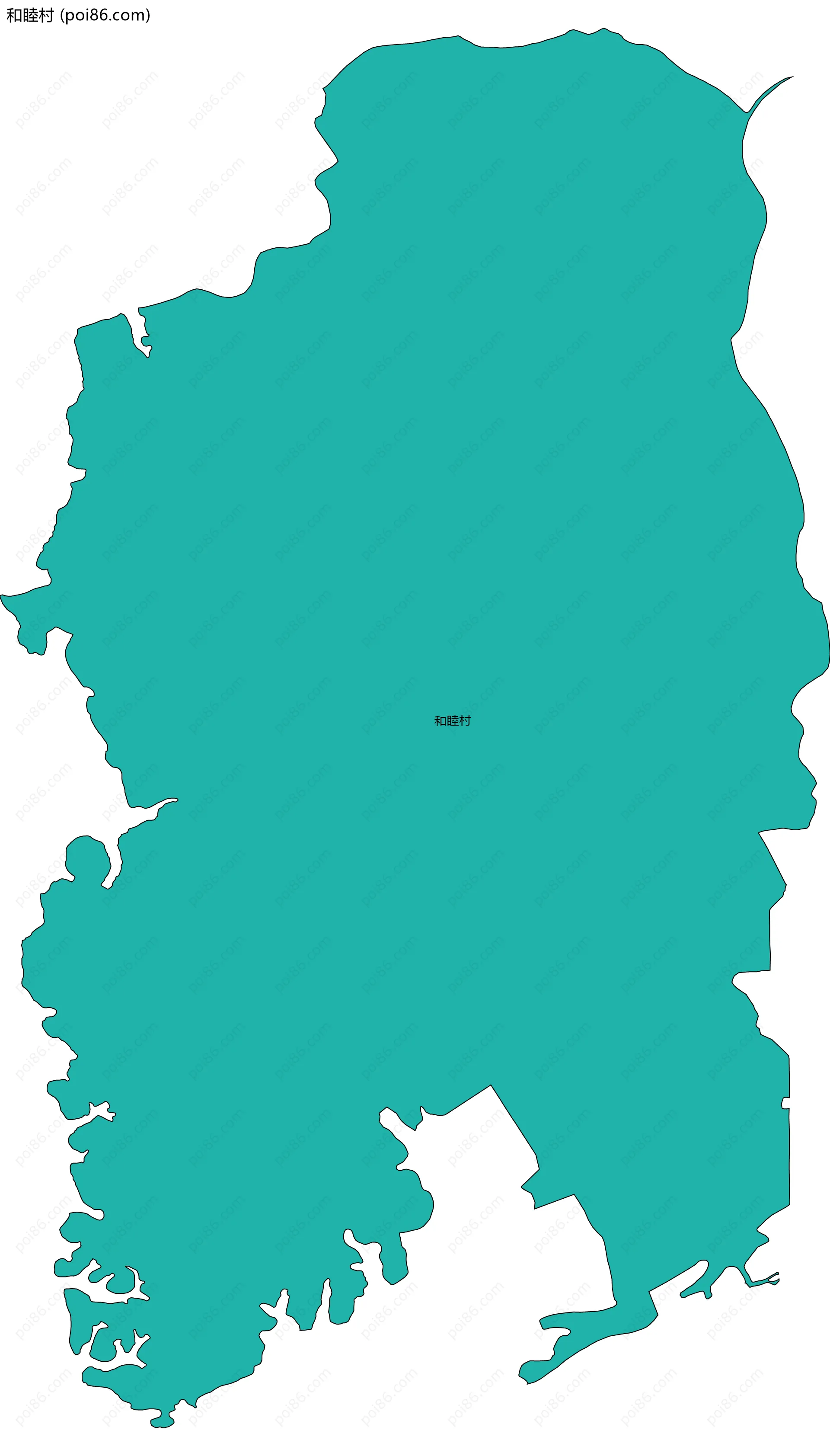 和睦村边界地图