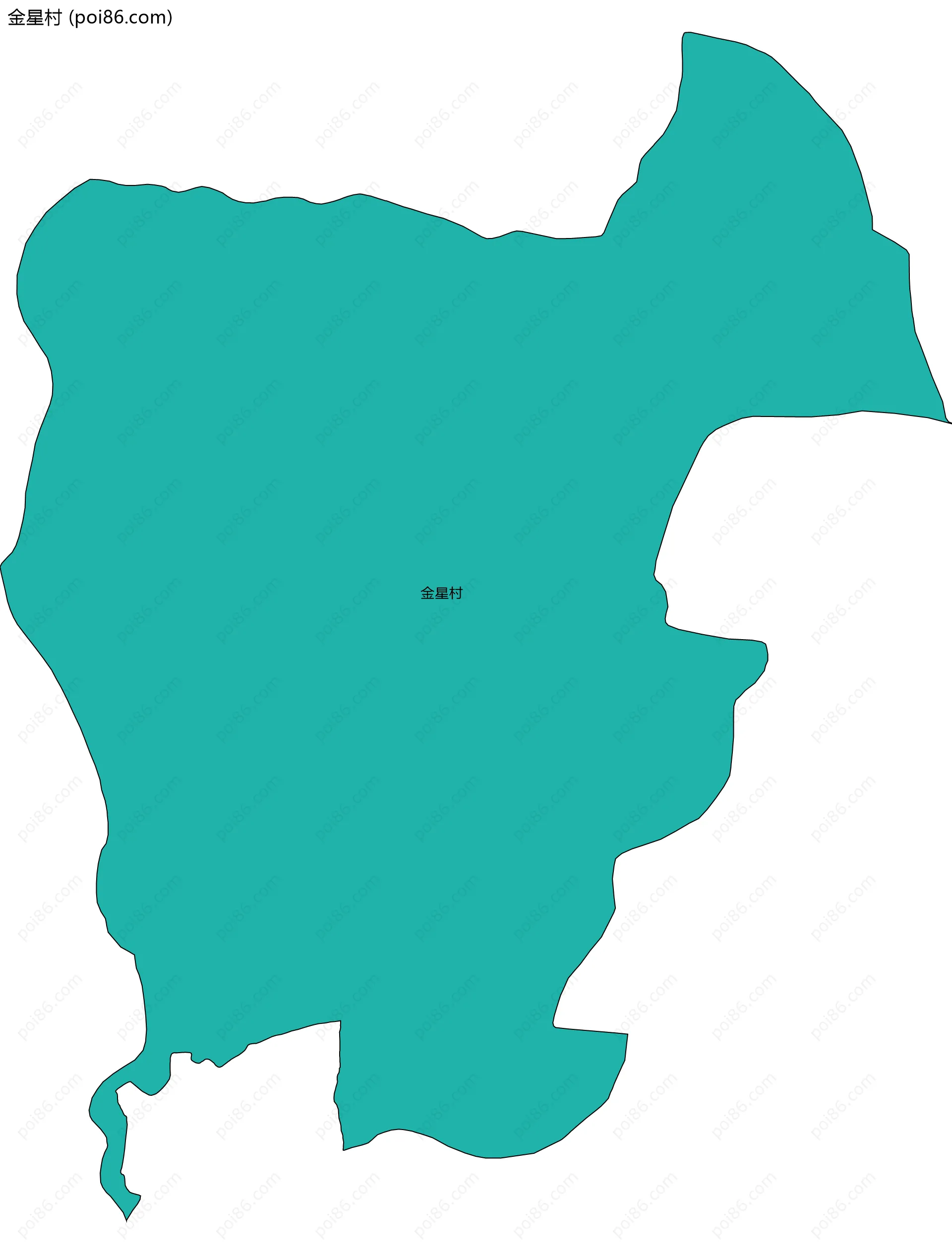 金星村边界地图