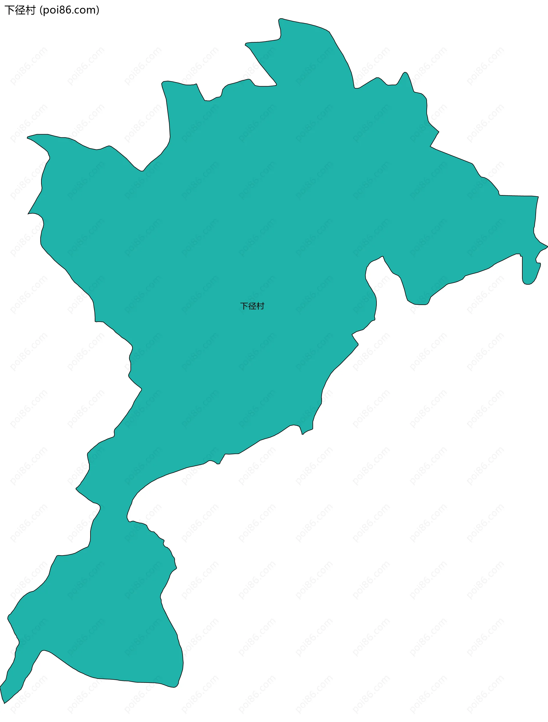 下径村边界地图