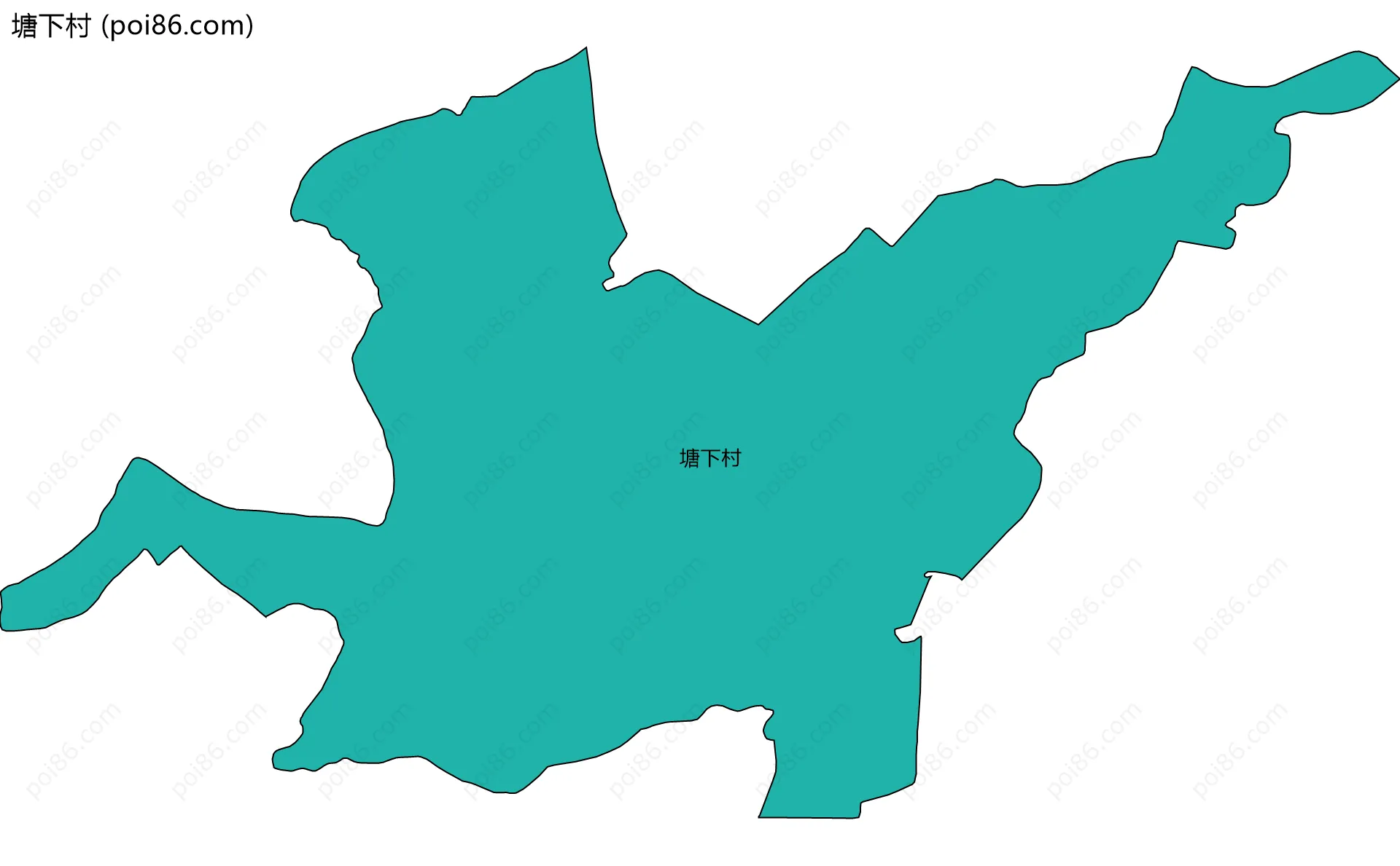 塘下村边界地图