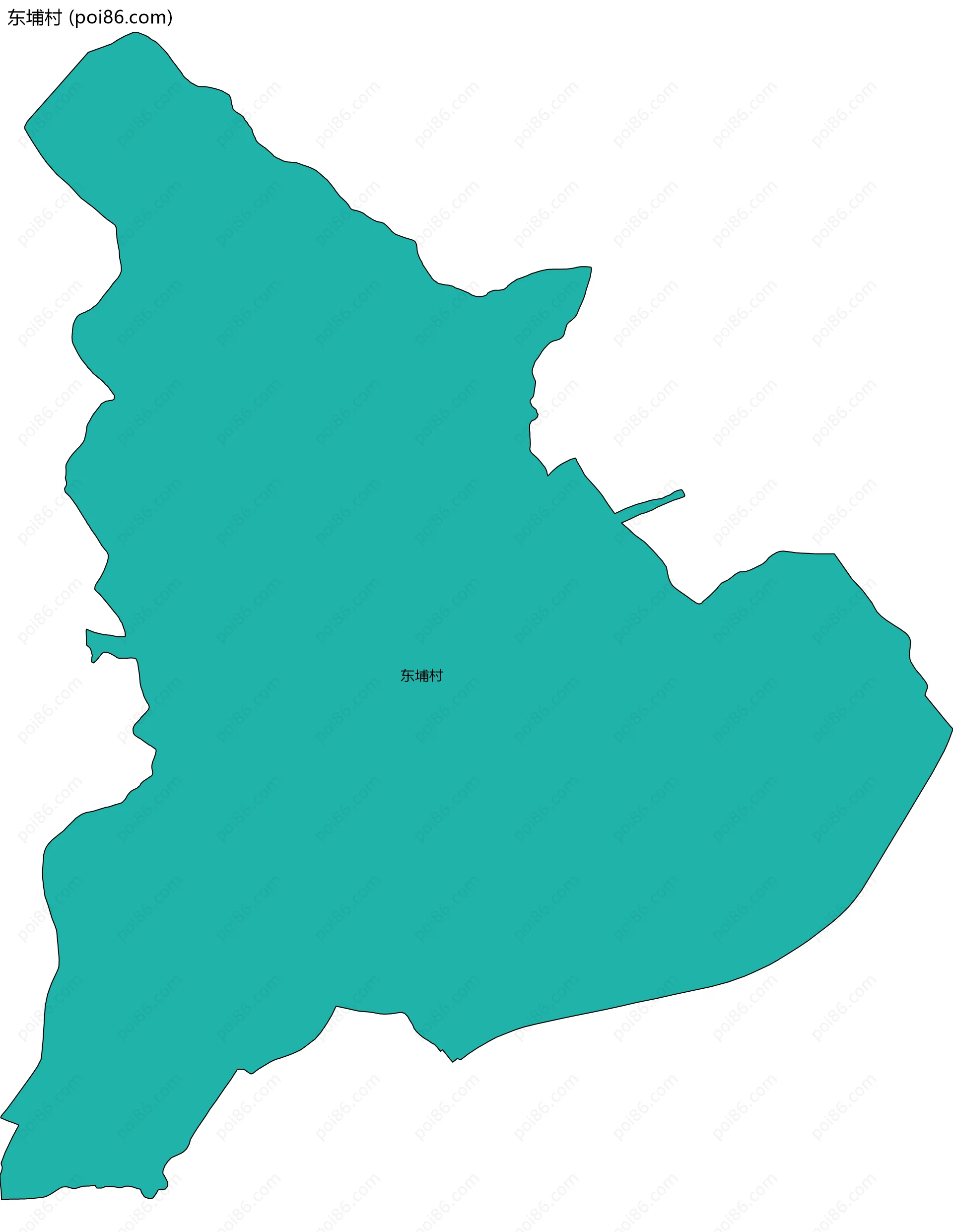 东埔村边界地图