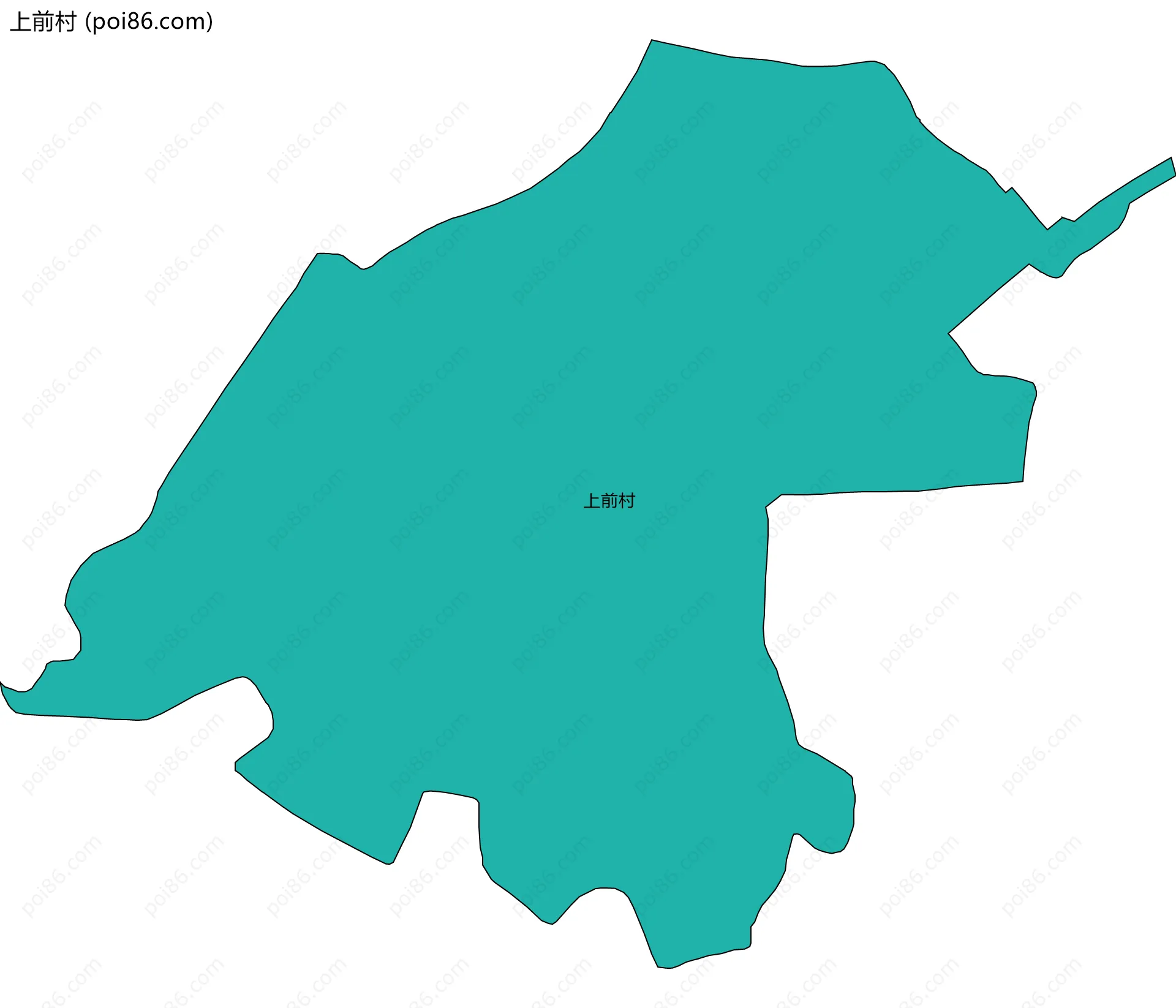 上前村边界地图