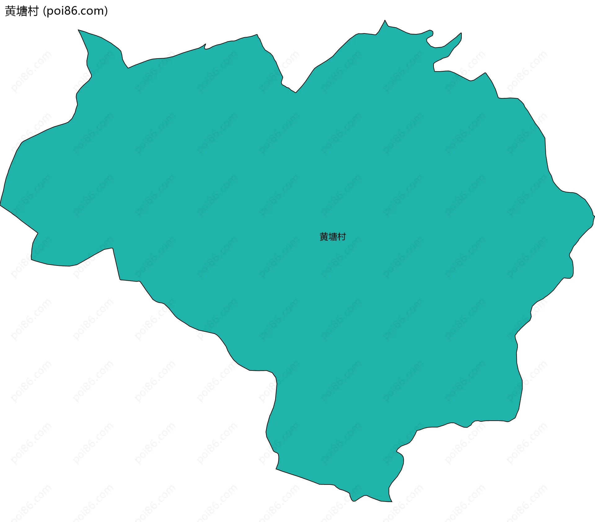 黄塘村边界地图