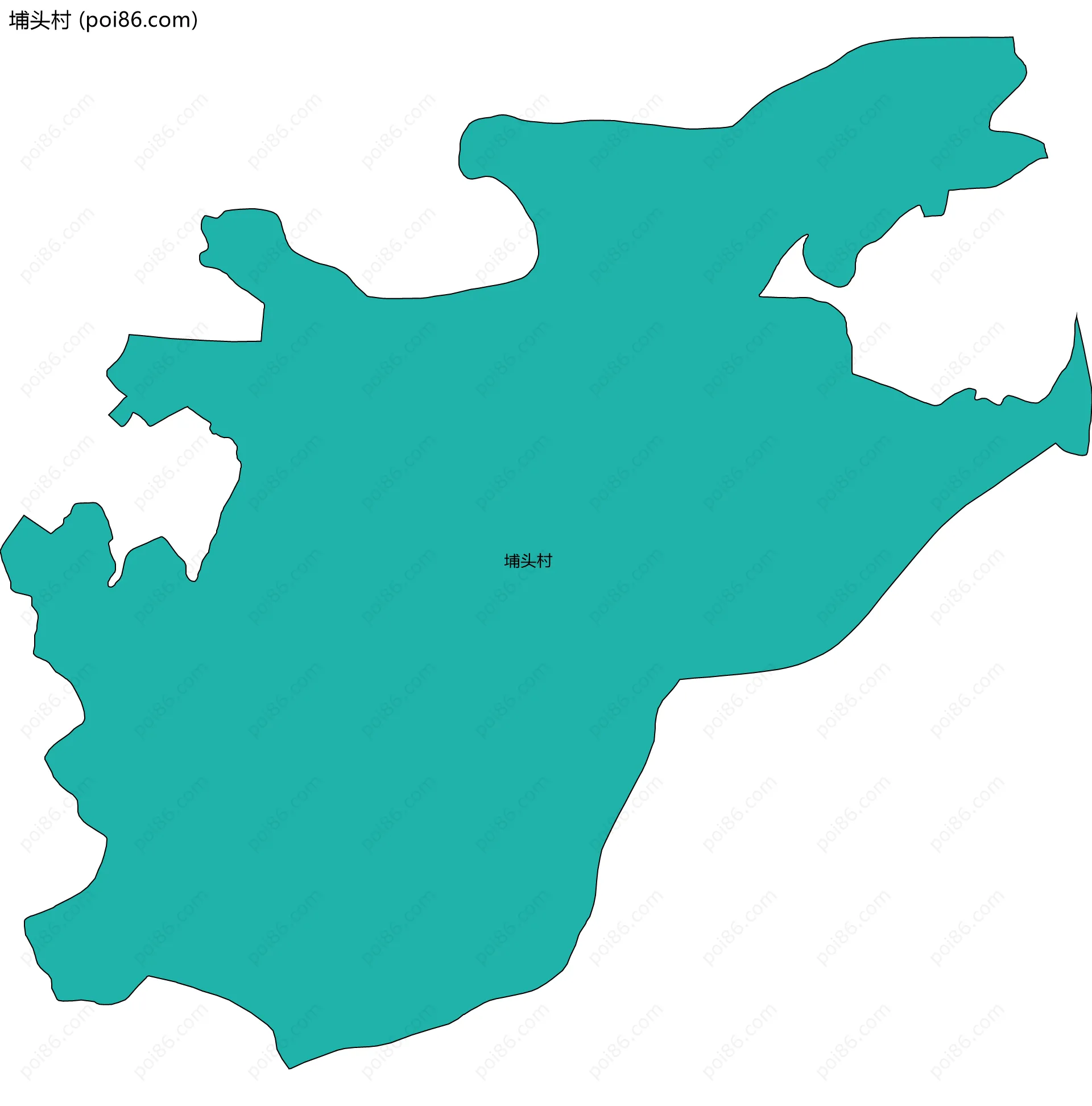 埔头村边界地图