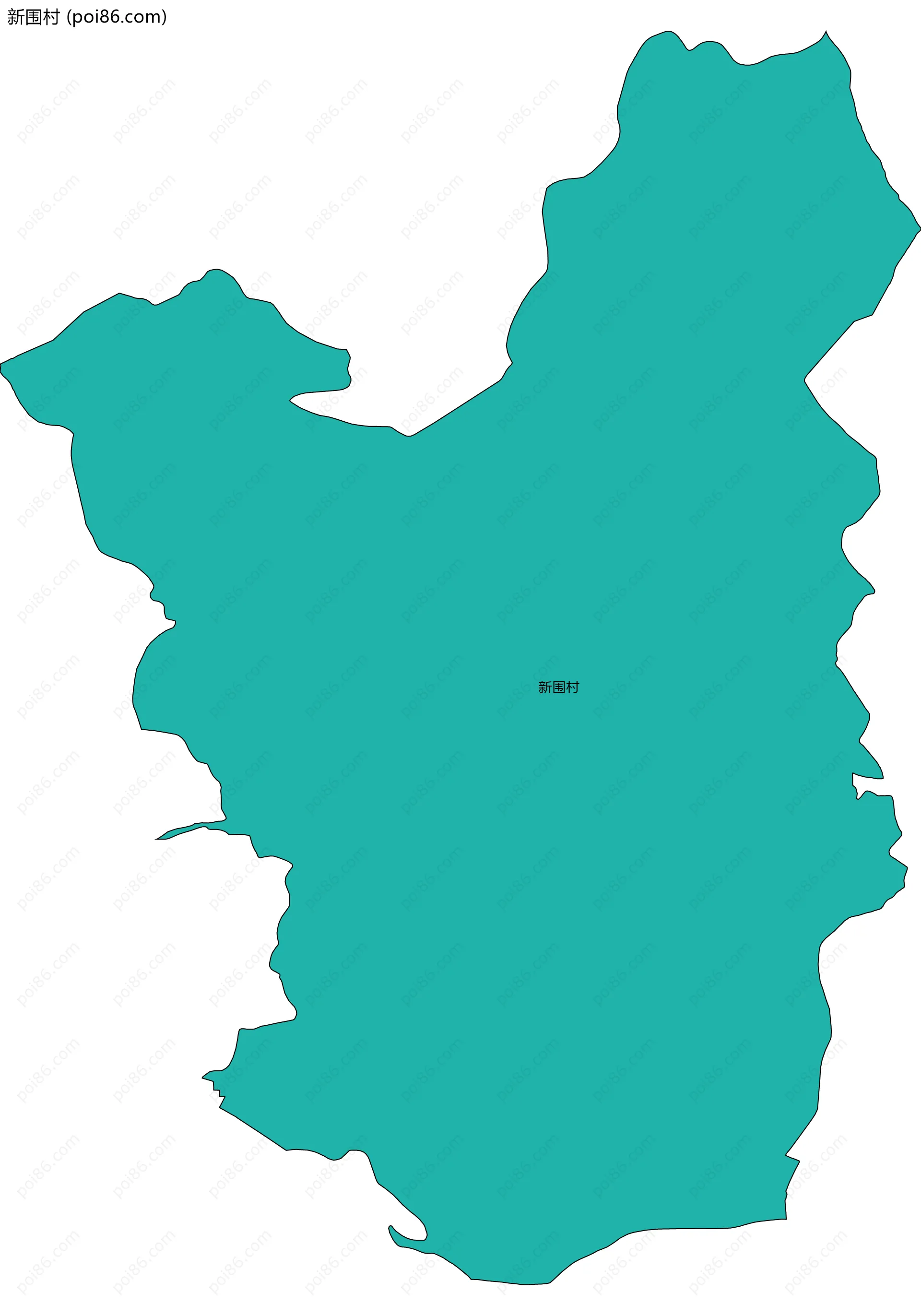 新围村边界地图