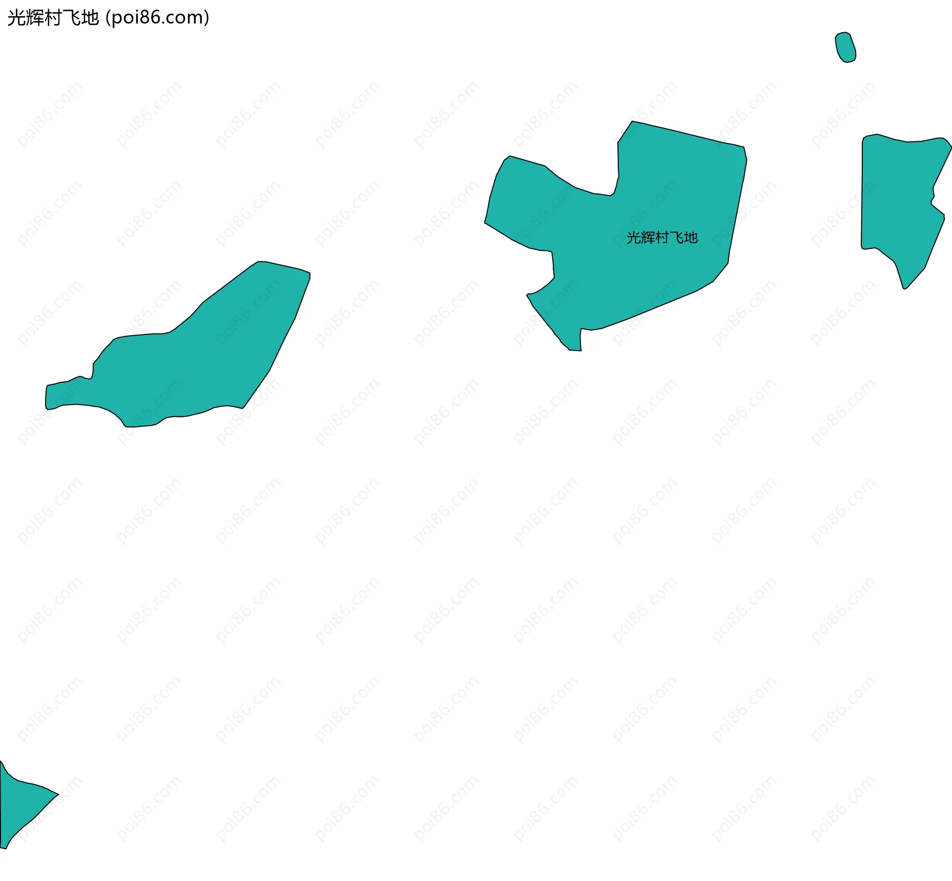 光辉村飞地边界地图