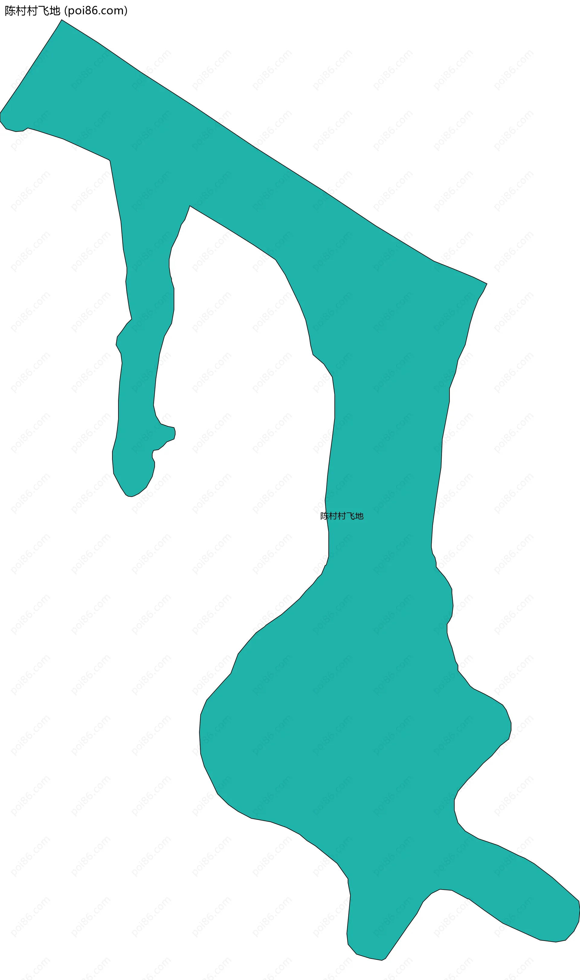 陈村村飞地边界地图