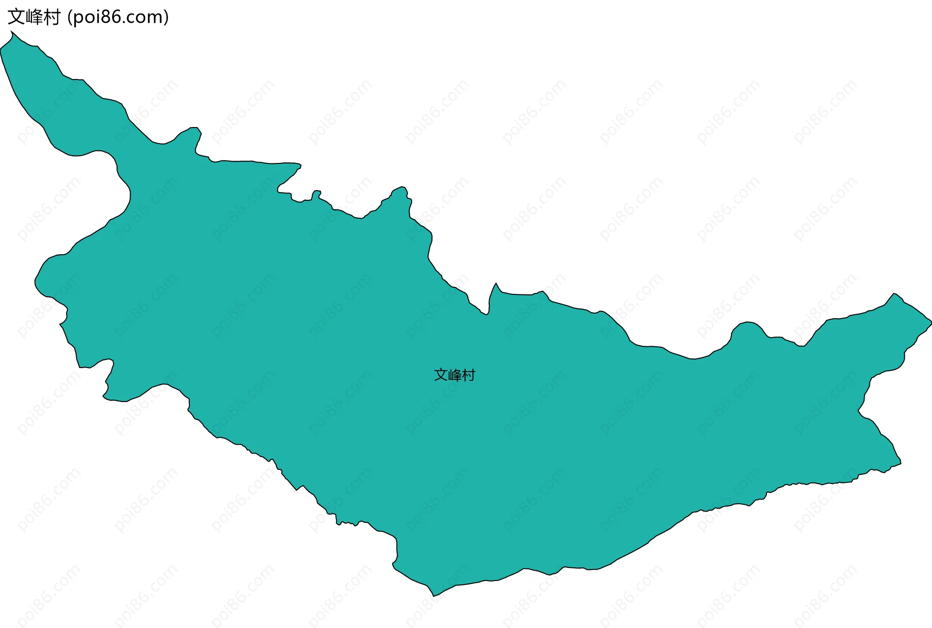 文峰村边界地图
