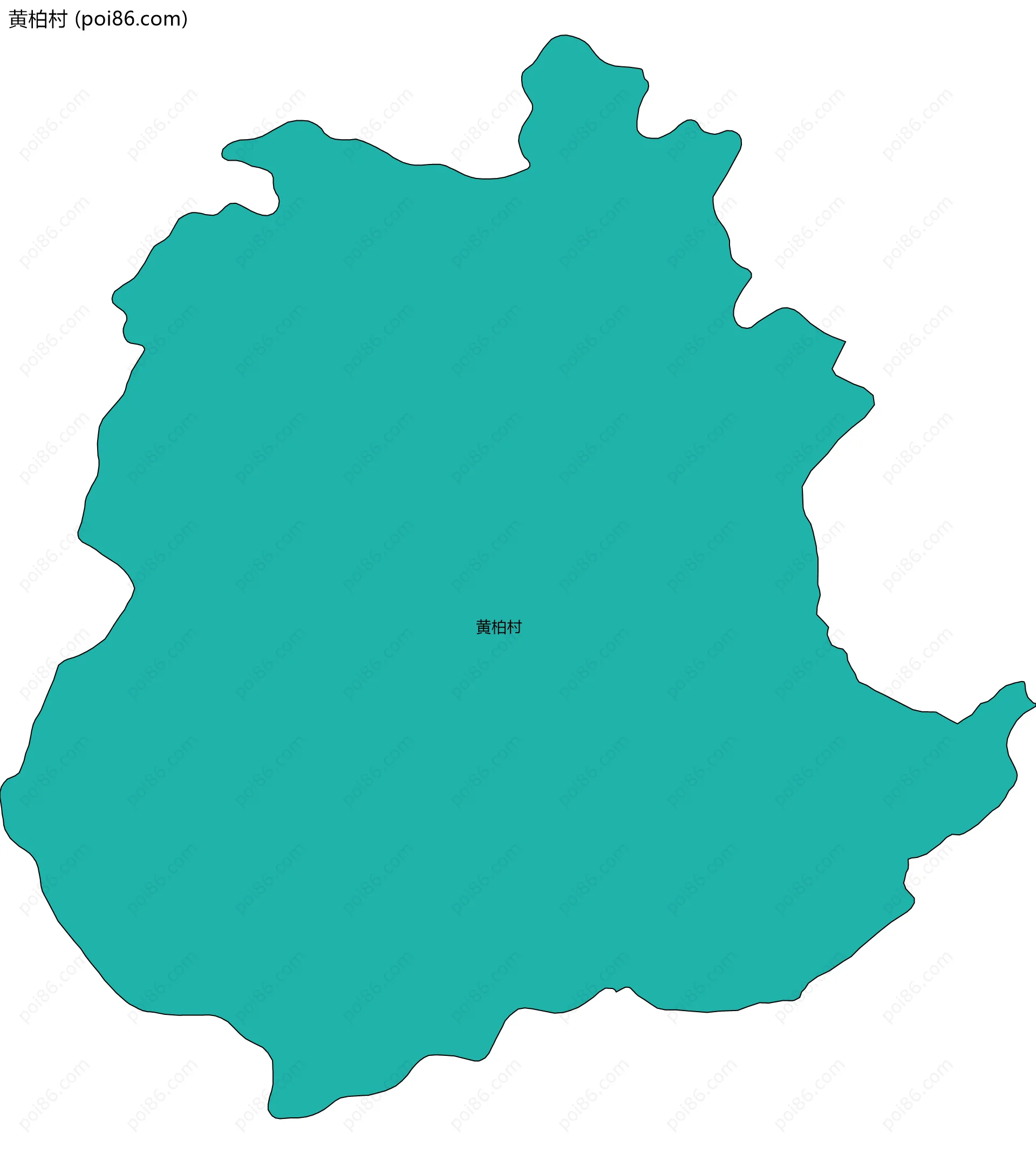 黄柏村边界地图