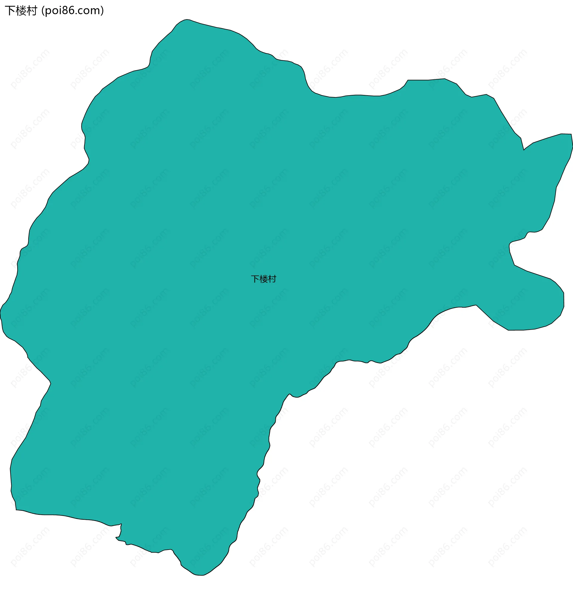 下楼村边界地图