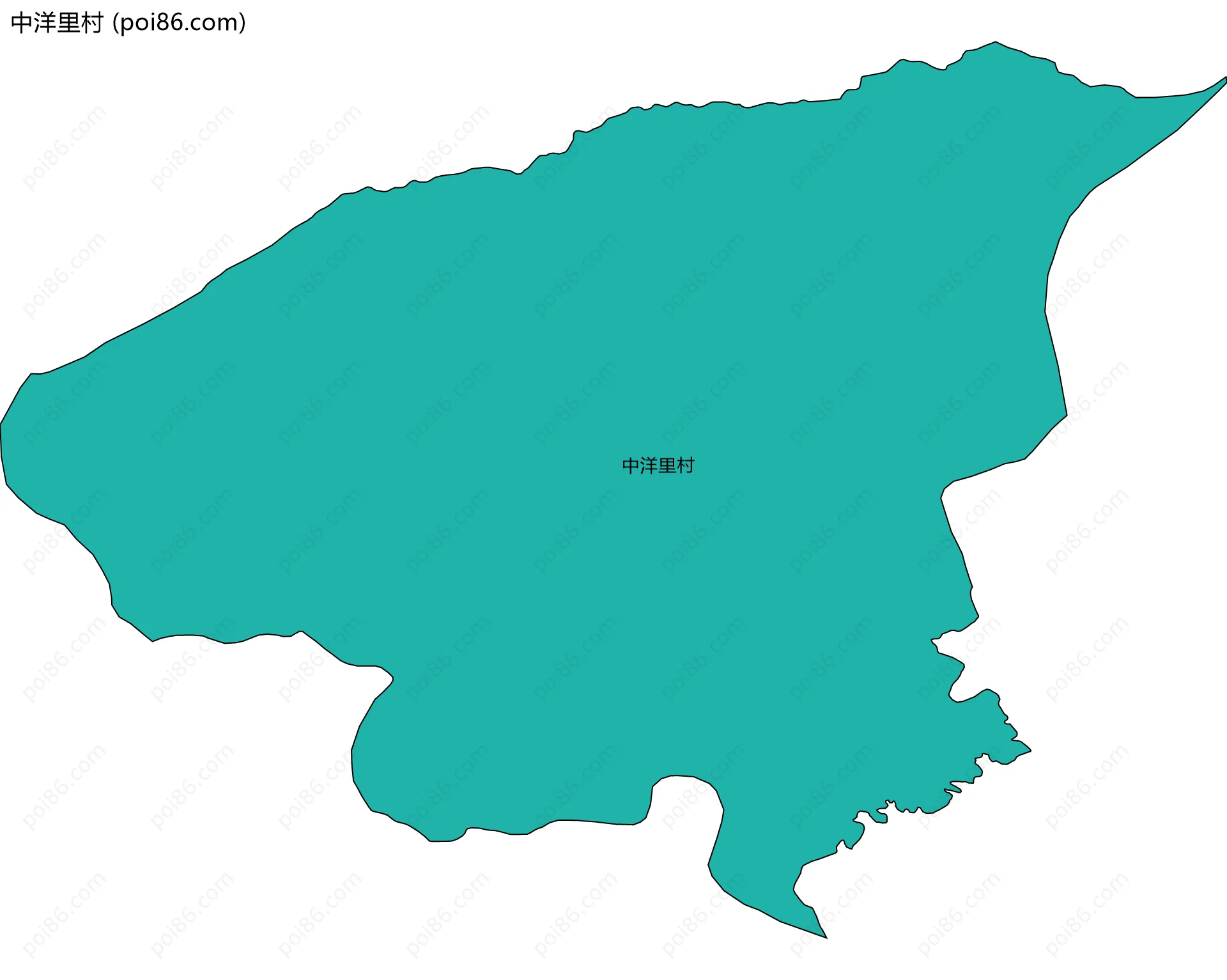 中洋里村边界地图