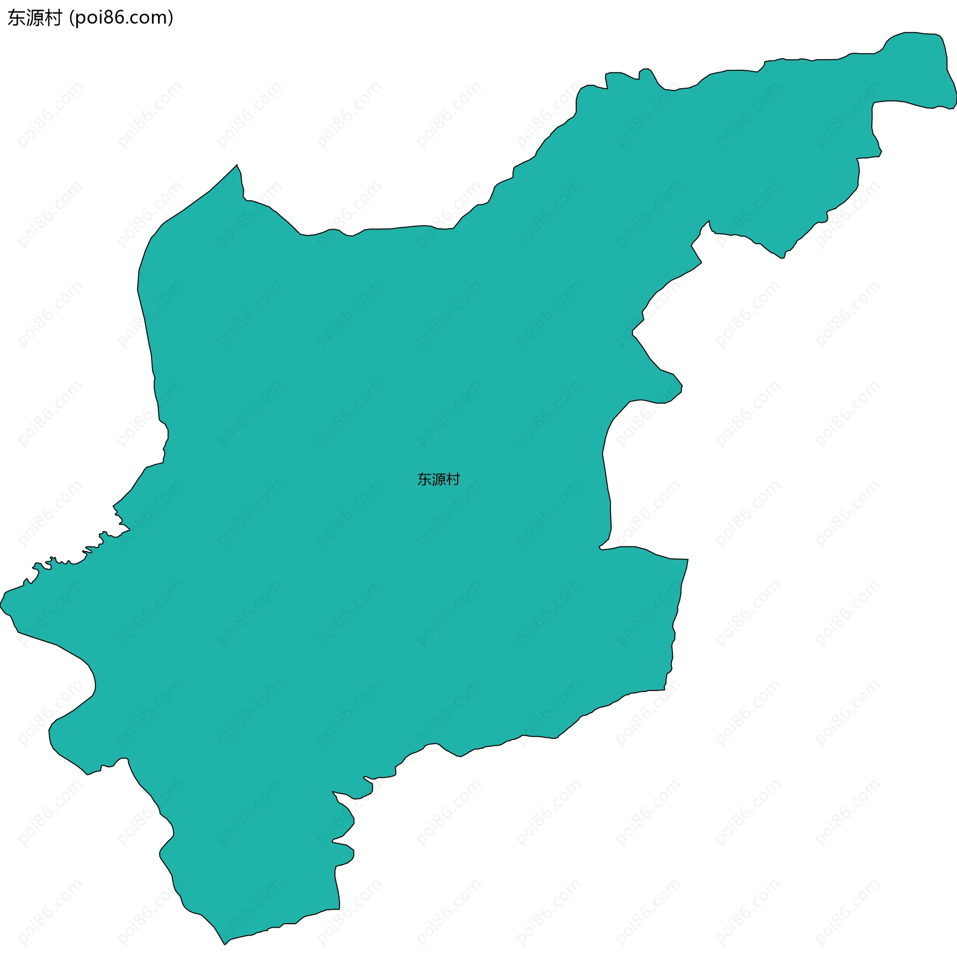 东源村边界地图