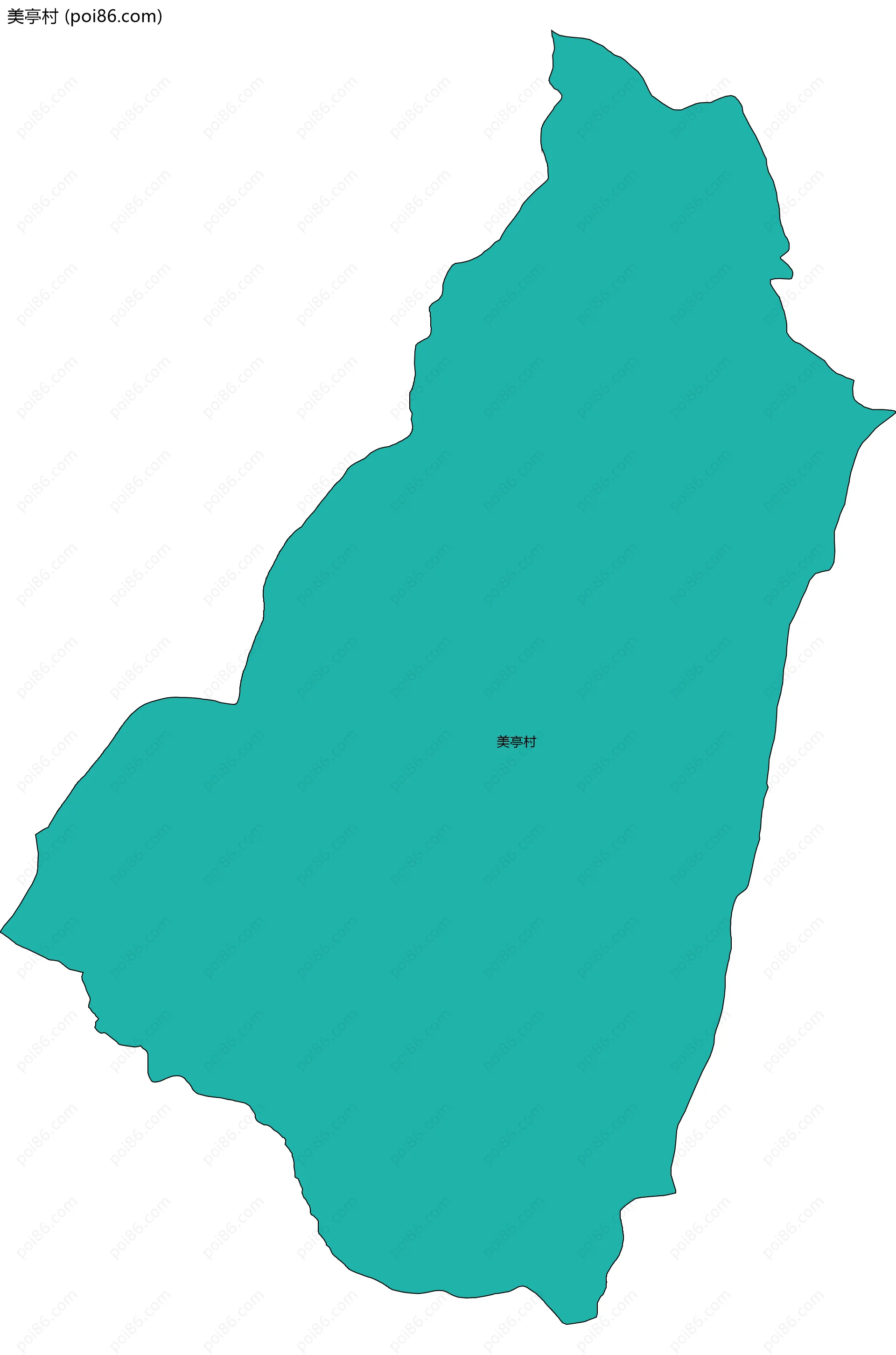 美亭村边界地图