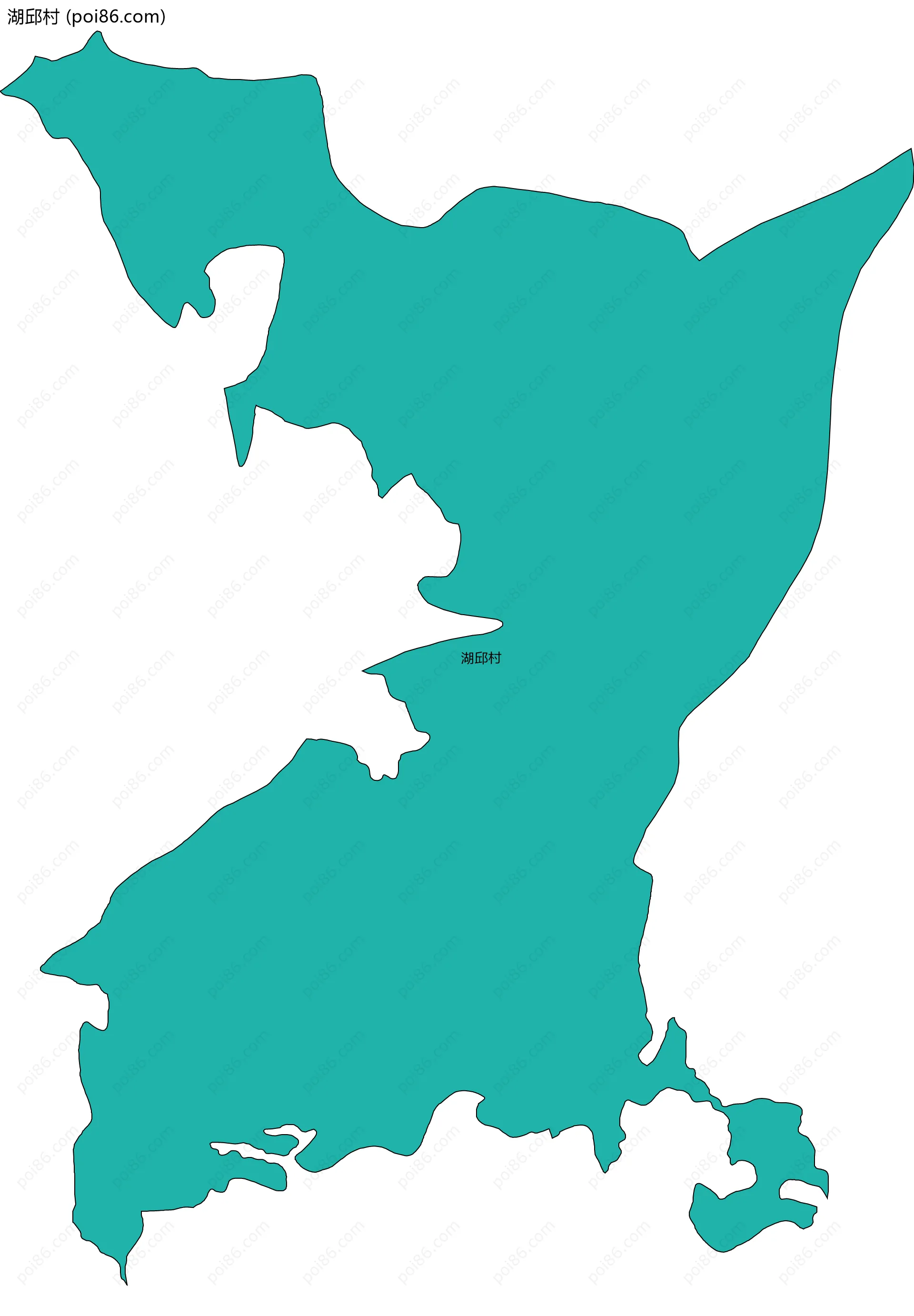 湖邱村边界地图