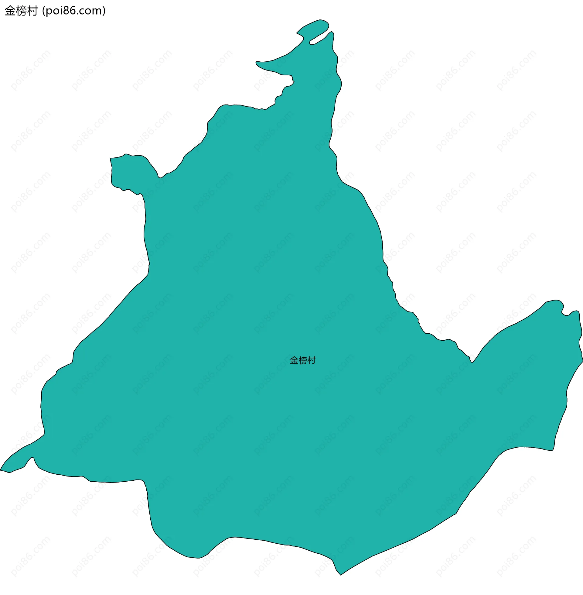 金榜村边界地图