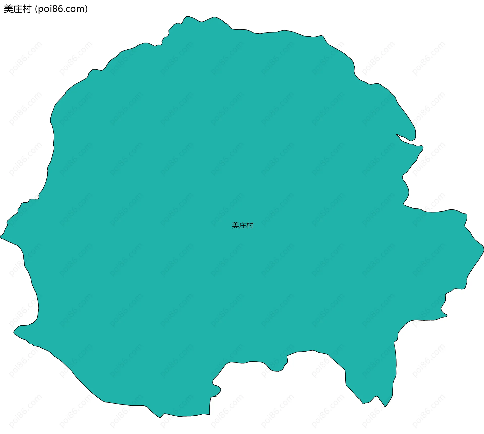 美庄村边界地图