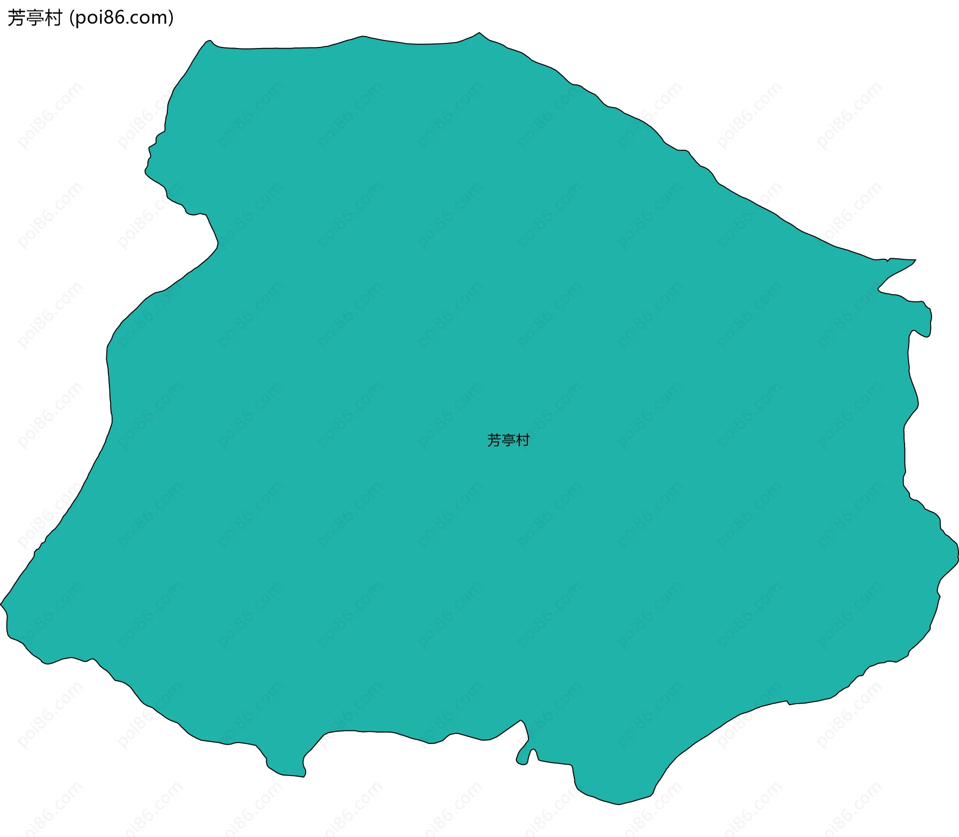 芳亭村边界地图