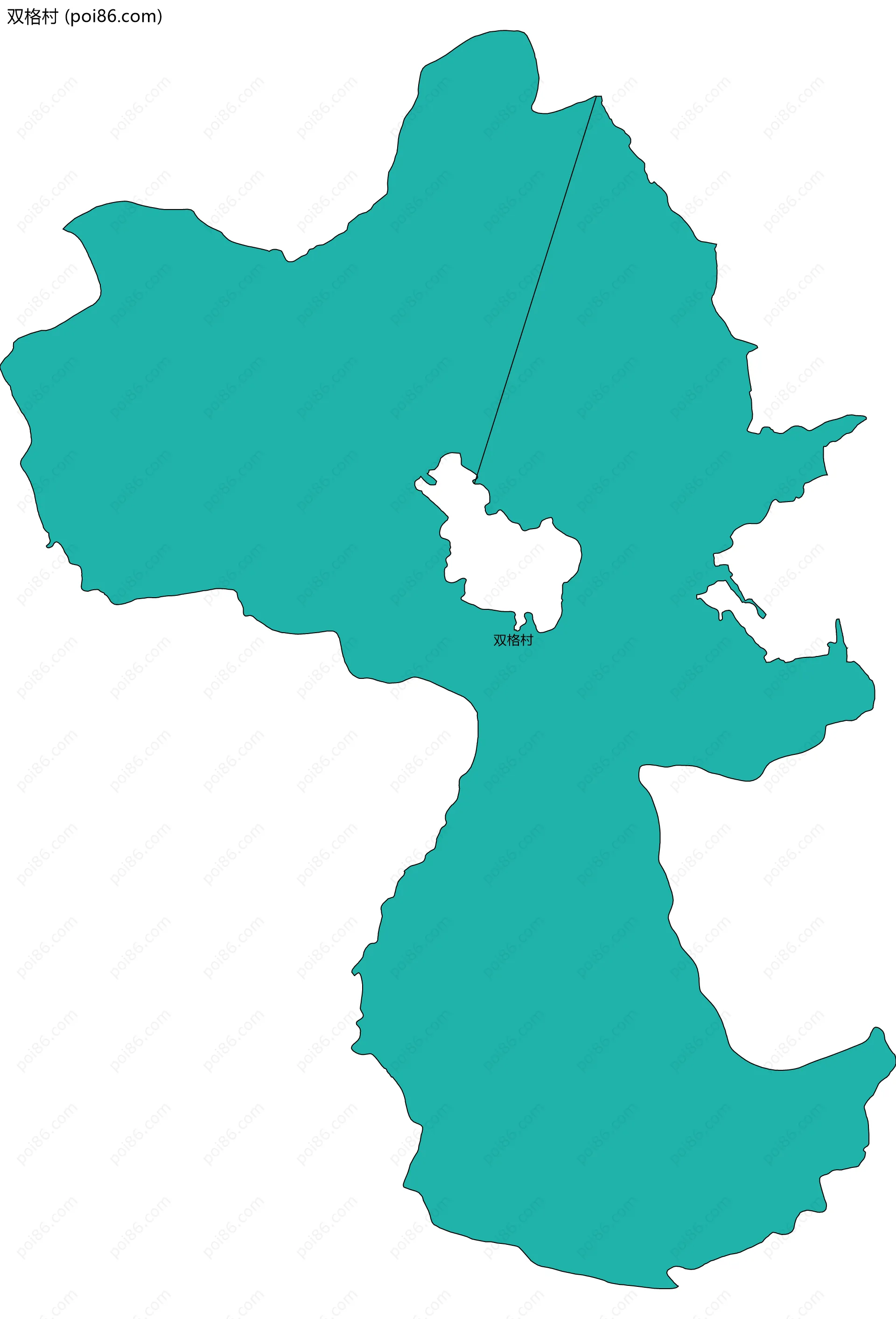 双格村边界地图