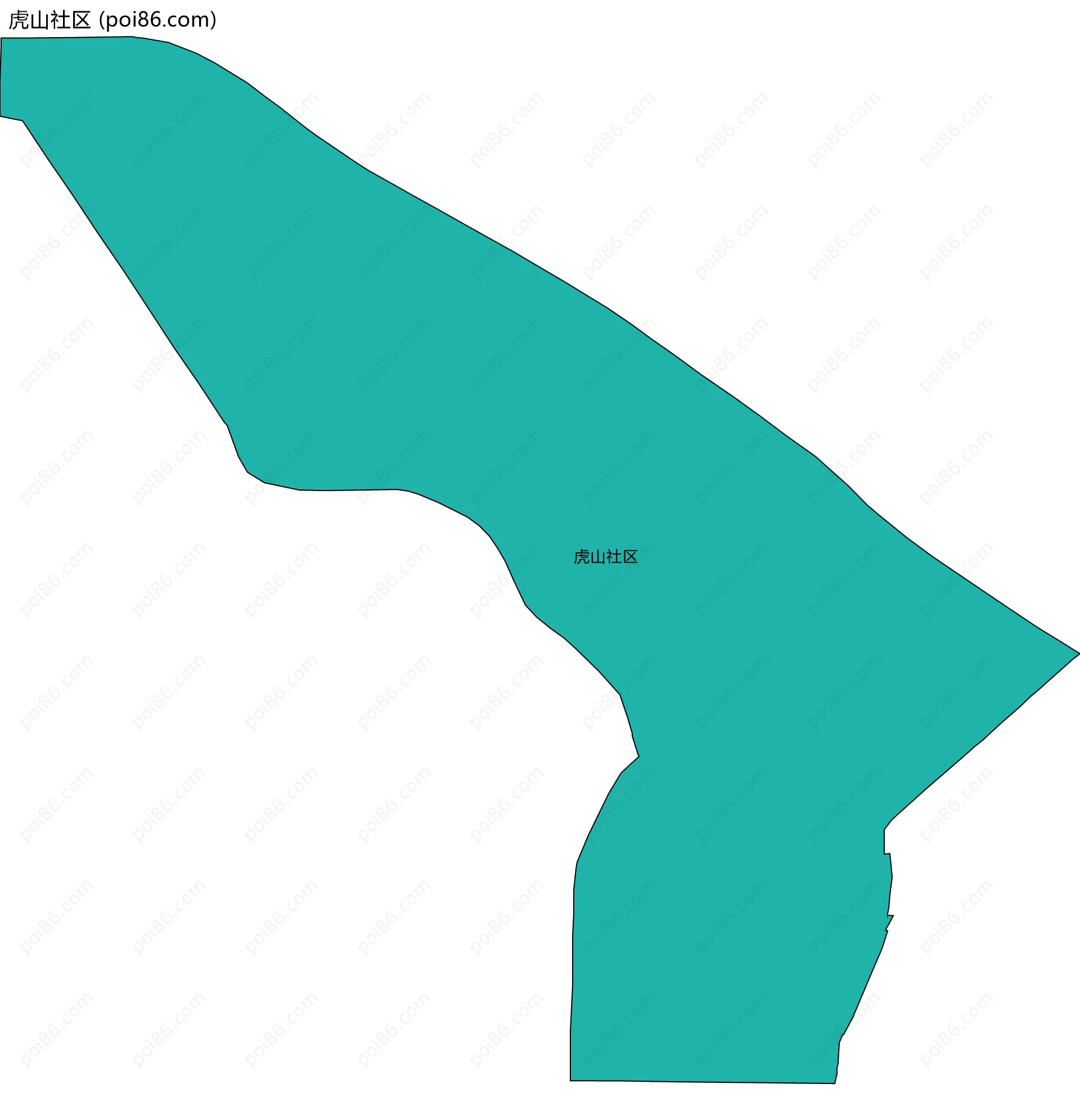虎山社区边界地图