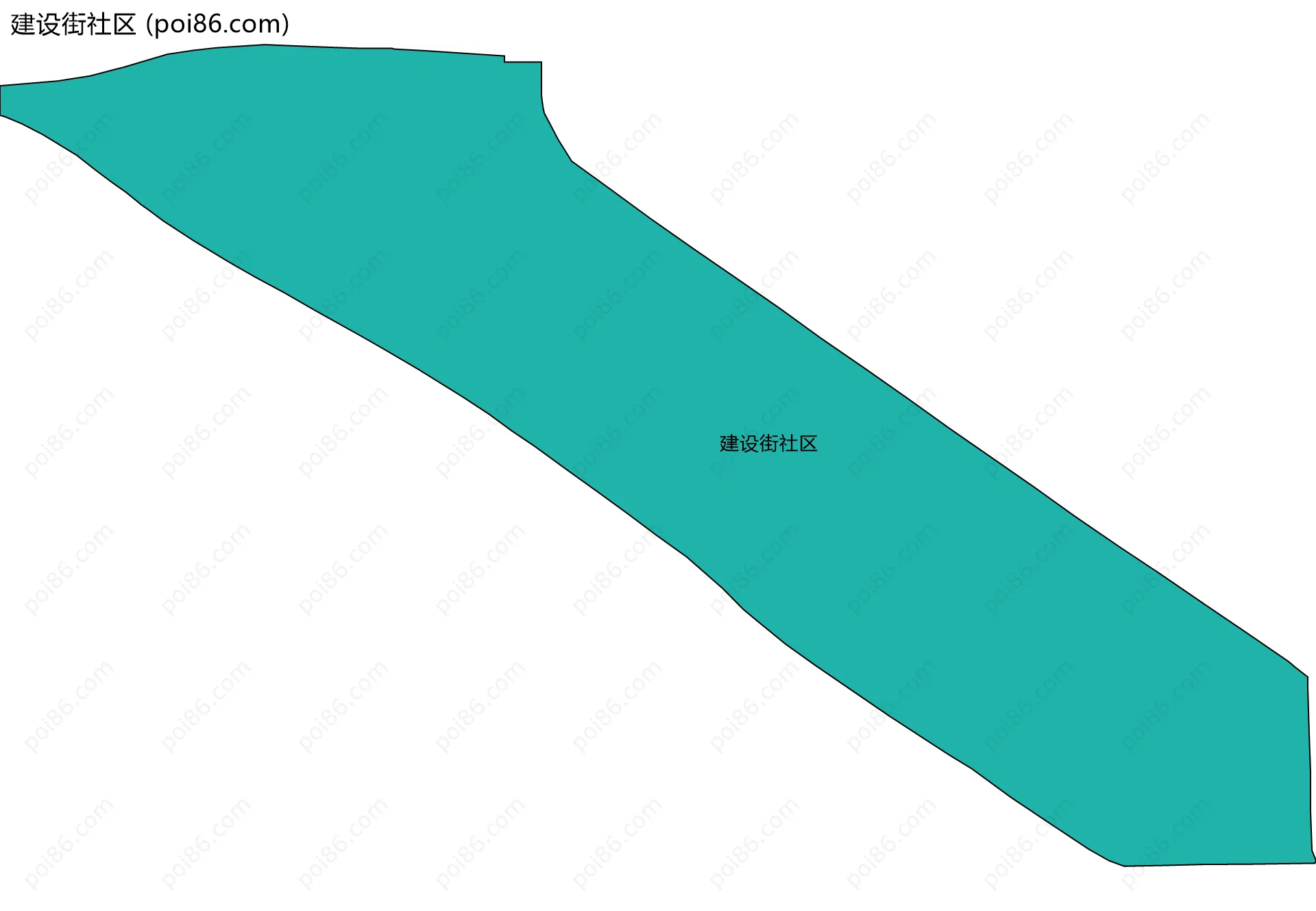 建设街社区边界地图