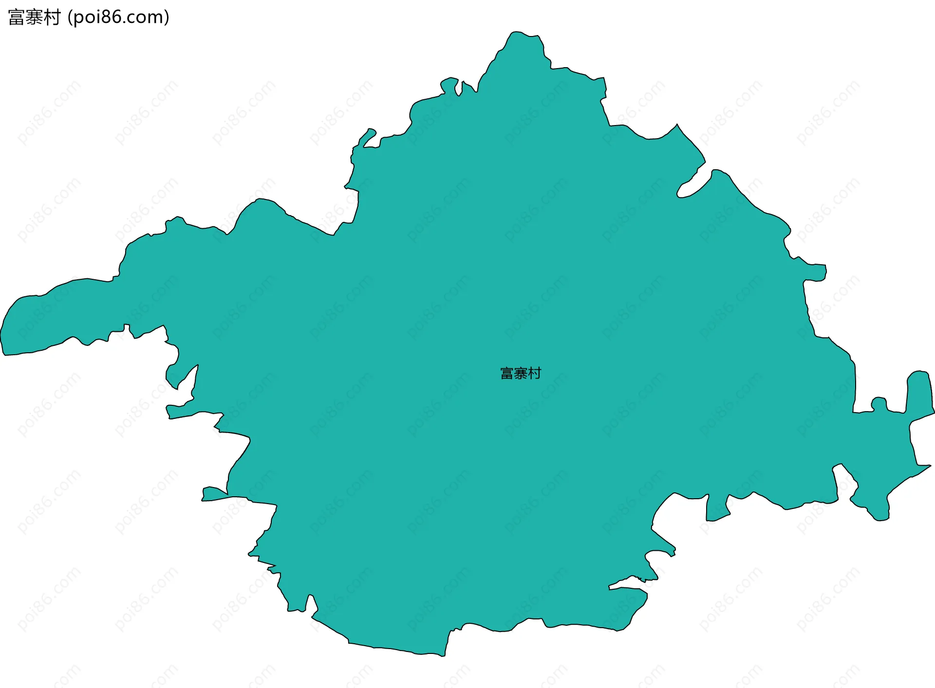 富寨村边界地图