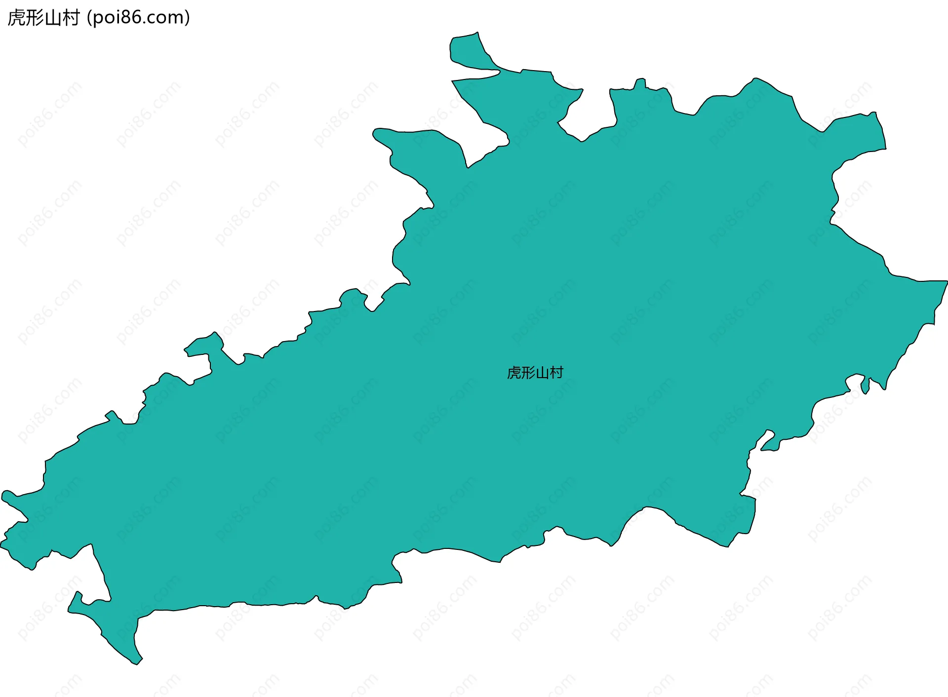 虎形山村边界地图