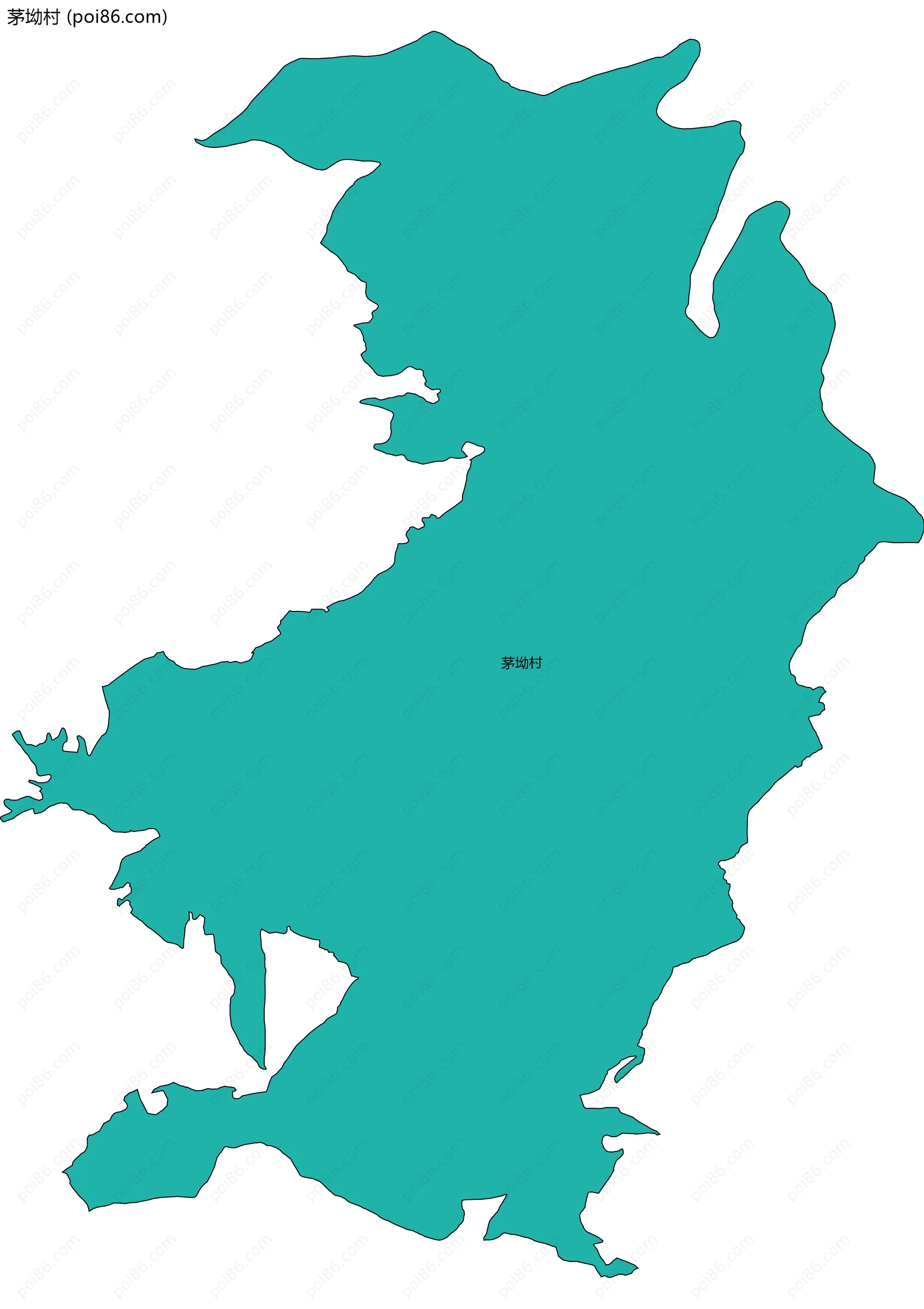 茅坳村边界地图