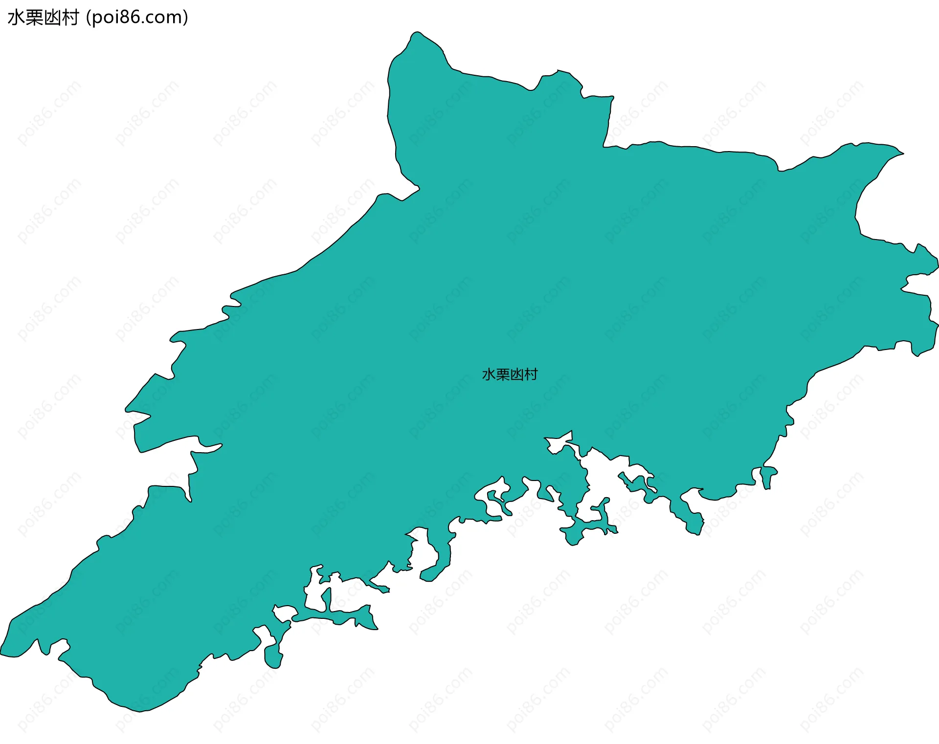 水栗凼村边界地图