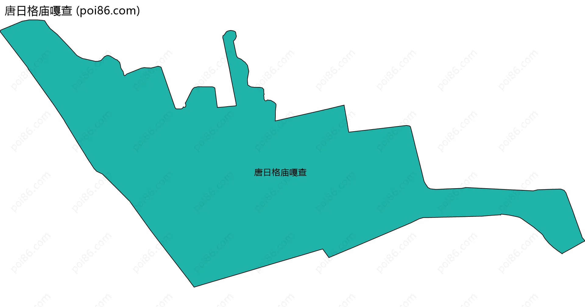 唐日格庙嘎查边界地图