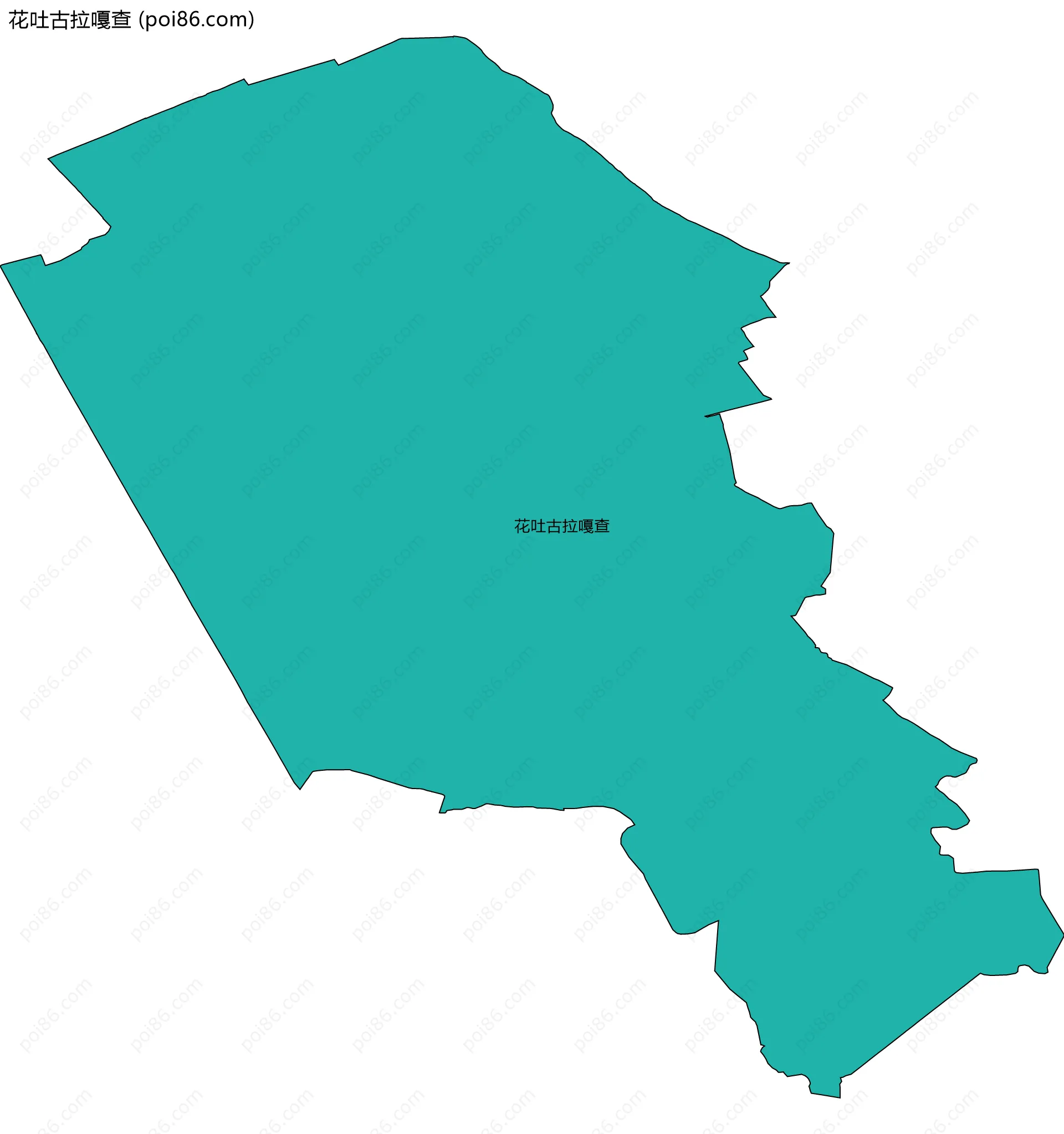 花吐古拉嘎查边界地图