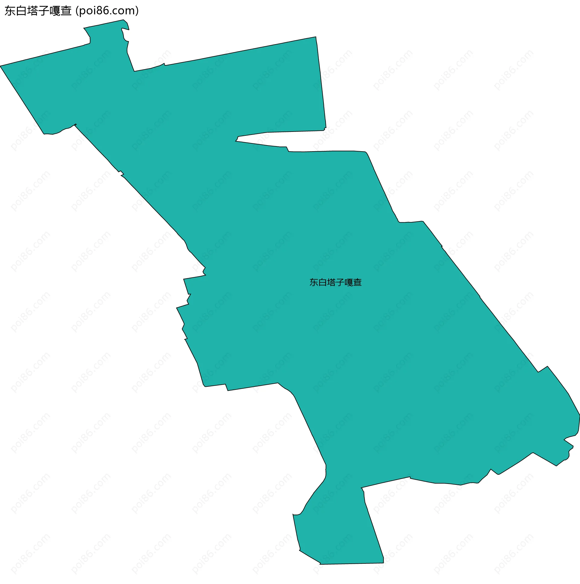 东白塔子嘎查边界地图