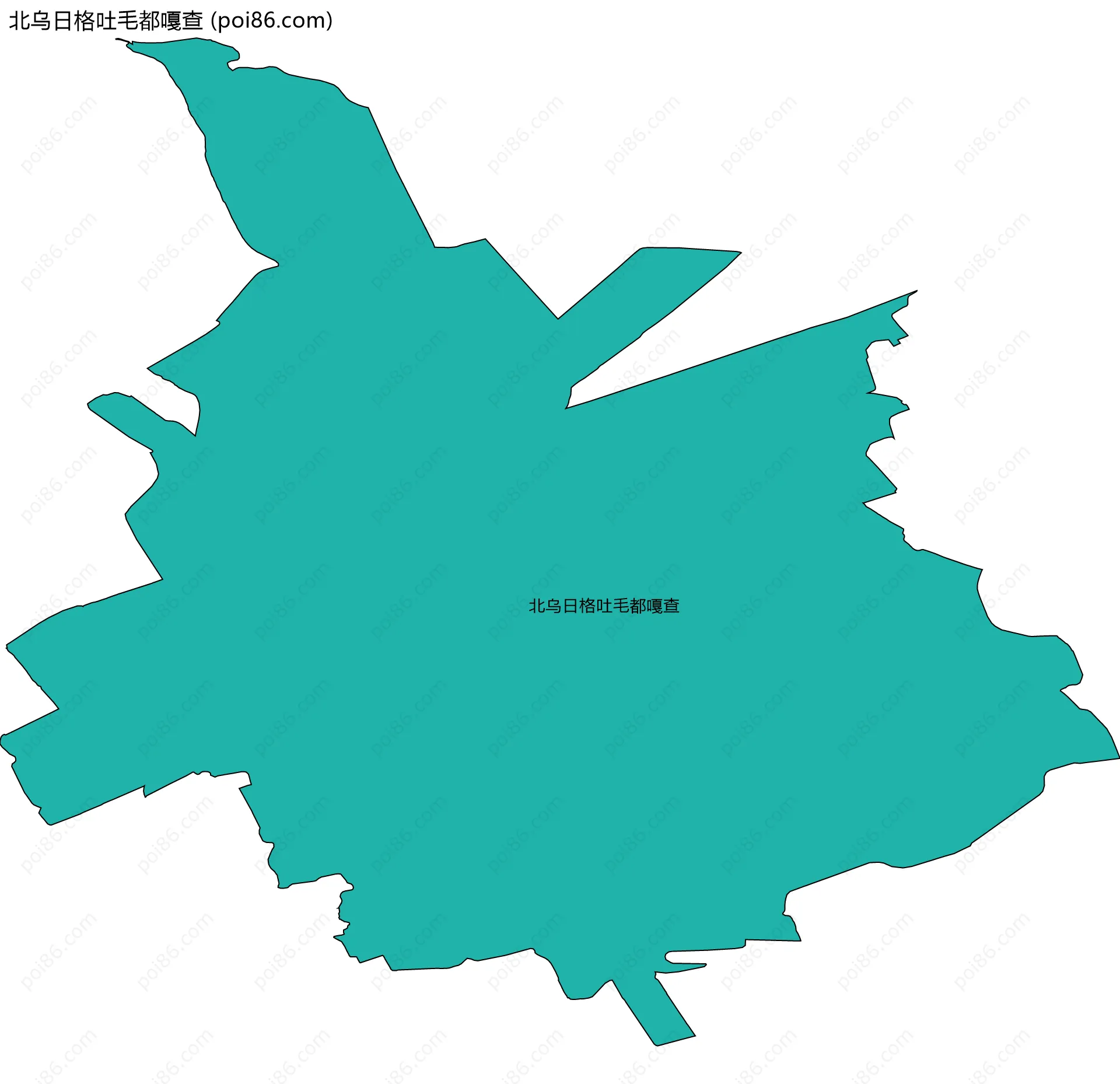 北乌日格吐毛都嘎查边界地图