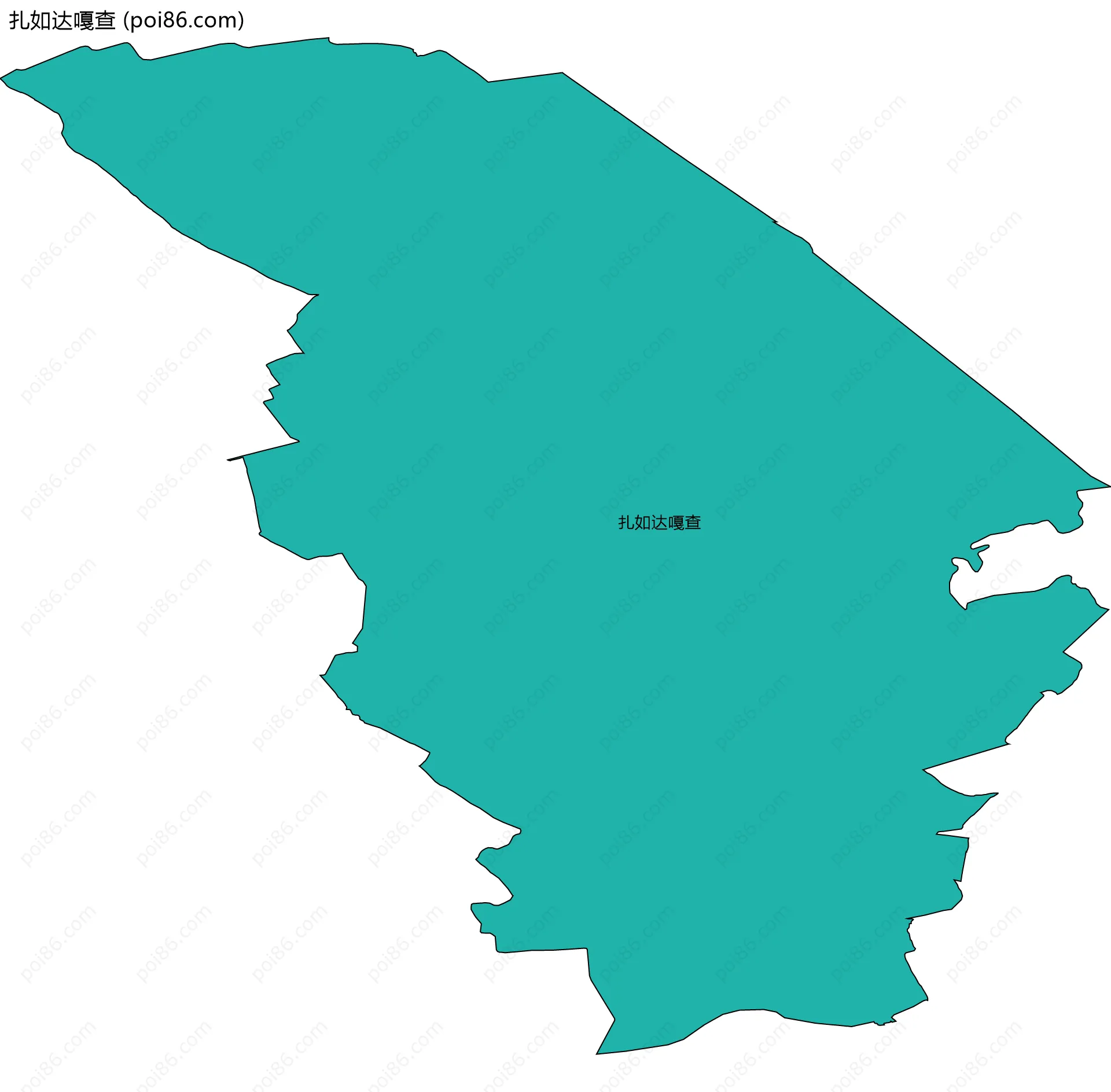 扎如达嘎查边界地图