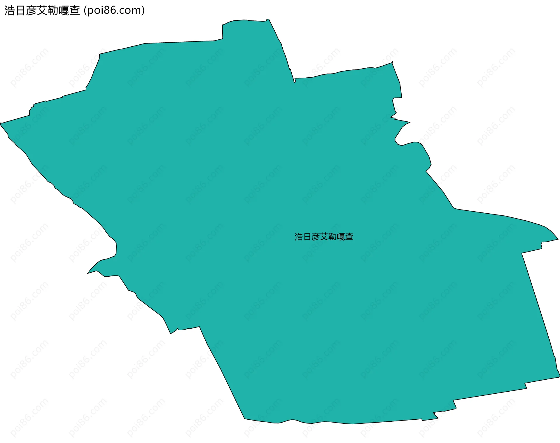 浩日彦艾勒嘎查边界地图