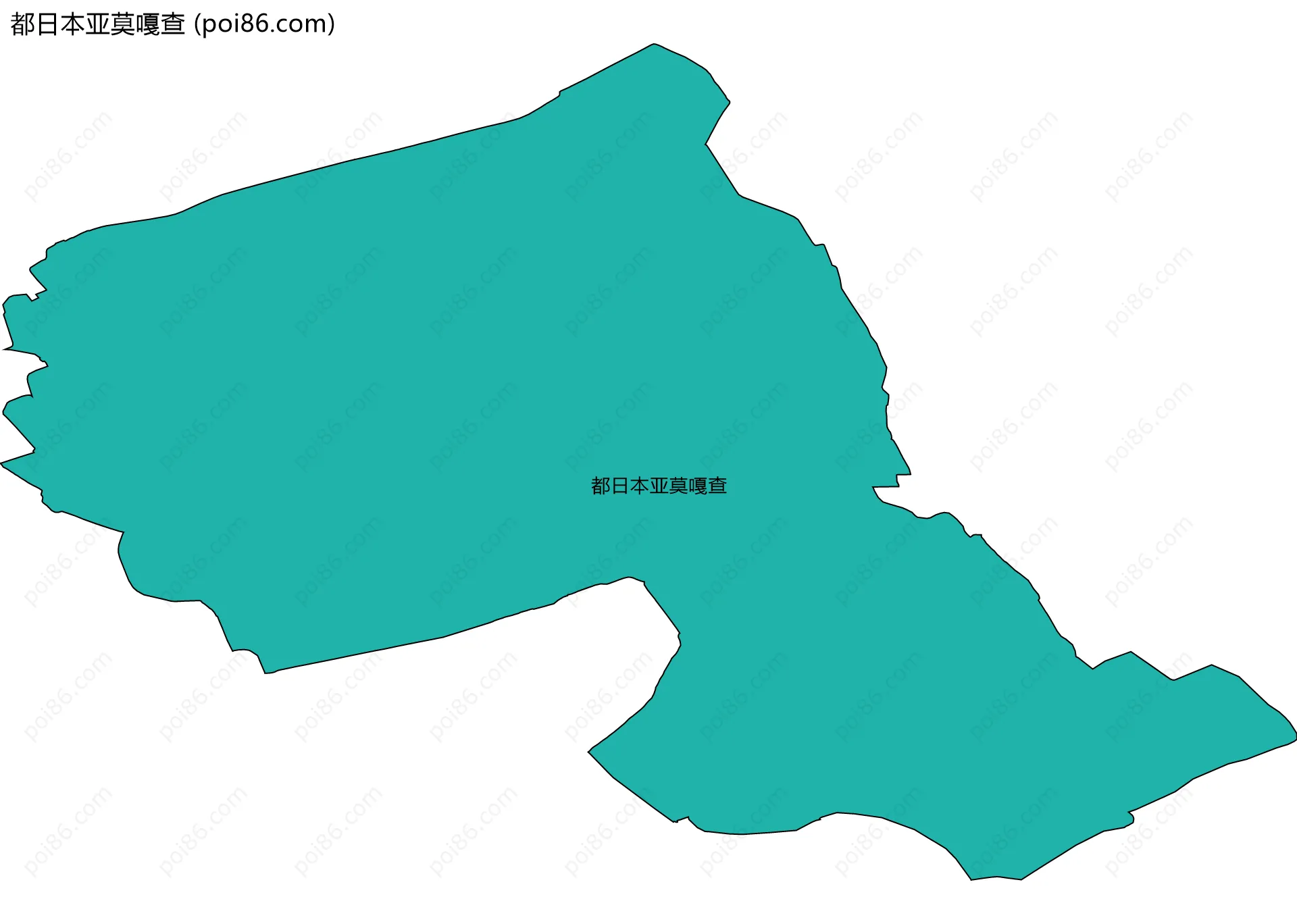 都日本亚莫嘎查边界地图