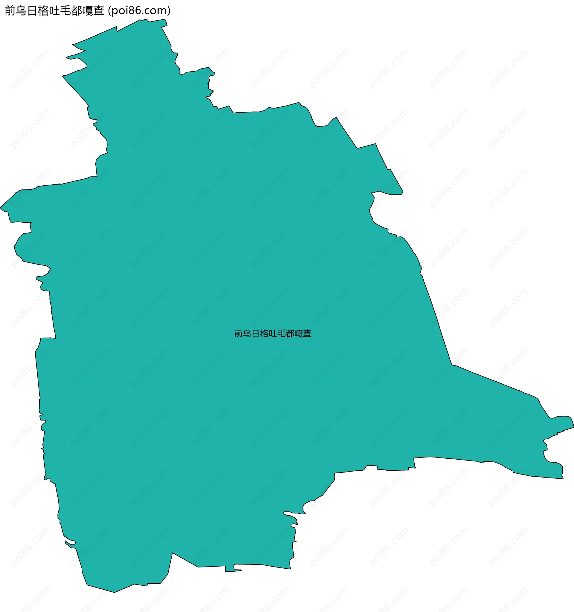 前乌日格吐毛都嘎查边界地图
